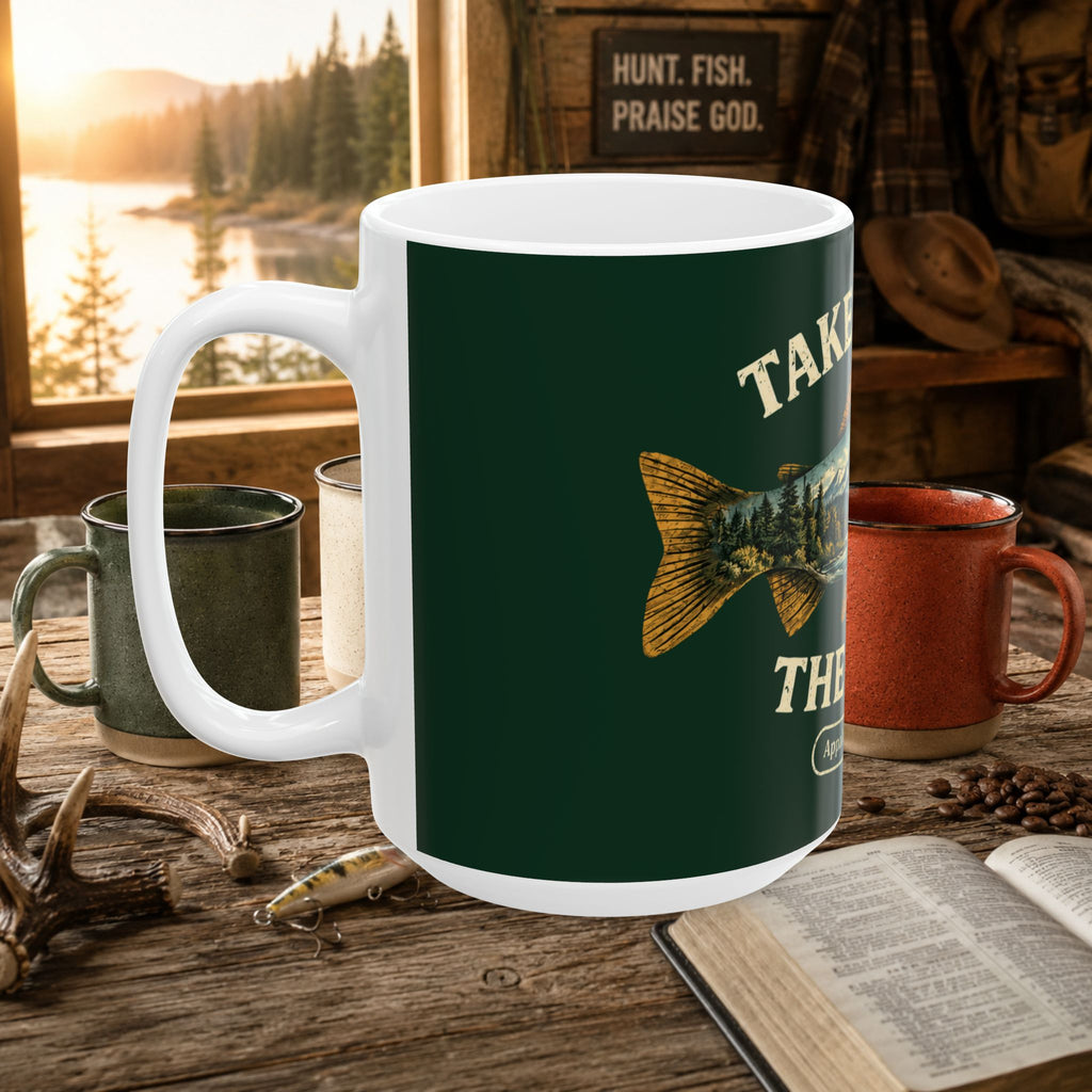 Take Me to the River Ceramic Mug — Appalachian Streams Fishing Coffee Cup