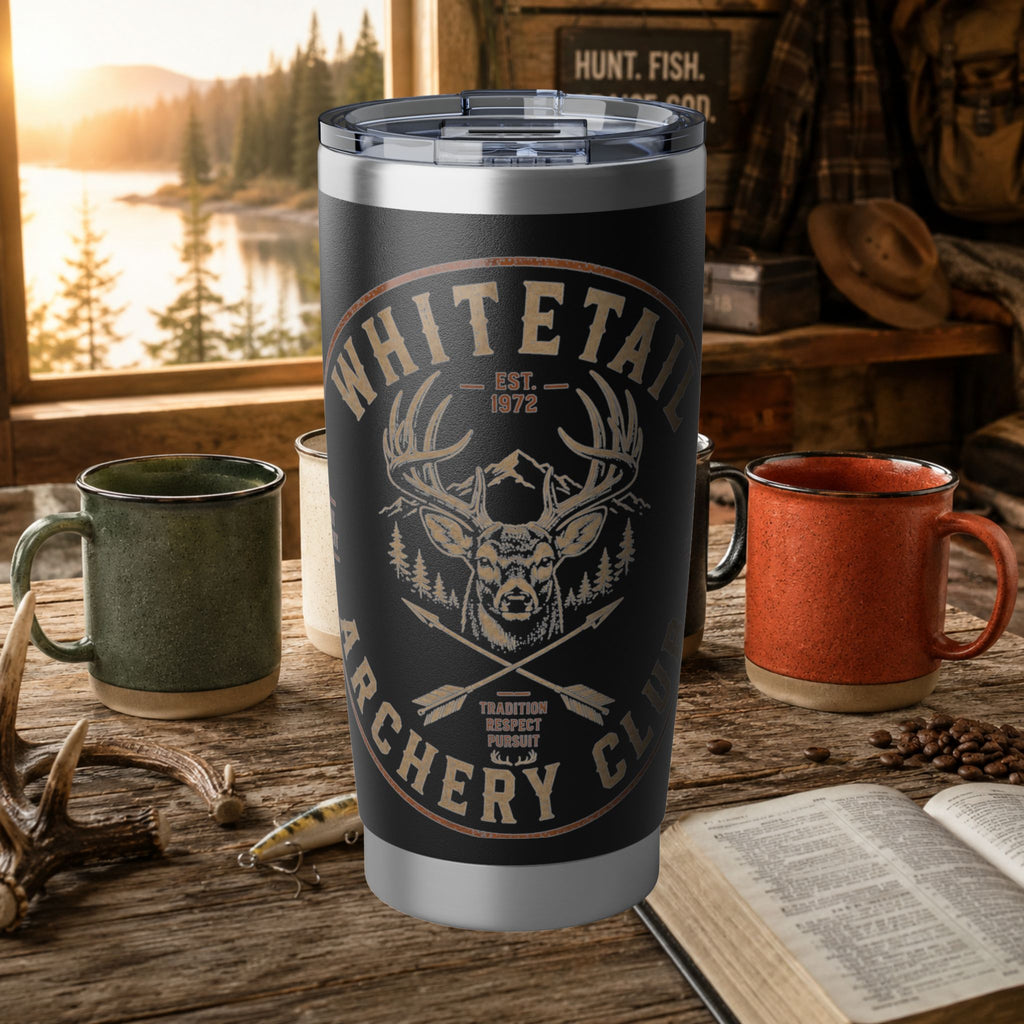 Vagabond 20oz Tumbler — Whitetail Archery Club Insulated Travel Mug