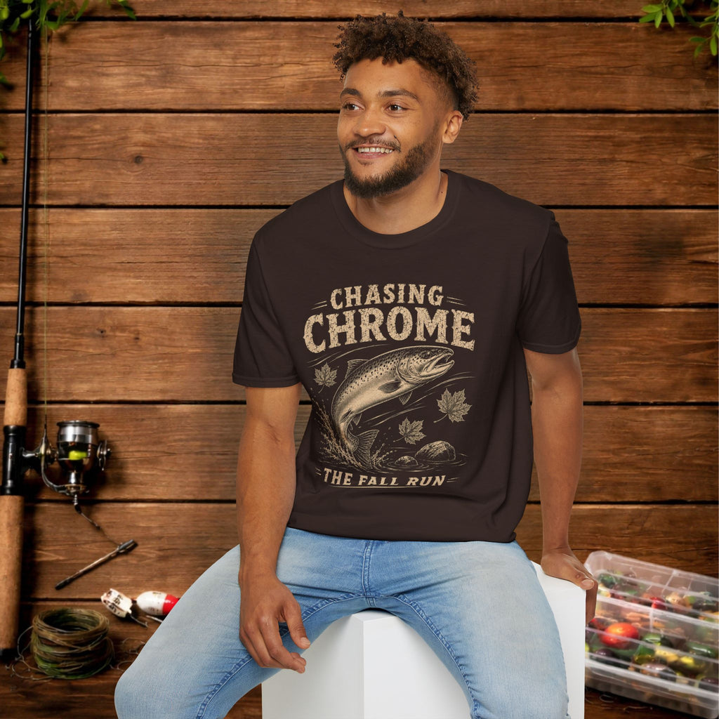 Chasing Chrome Fishing T-Shirt — The Fall Run Trout Tee