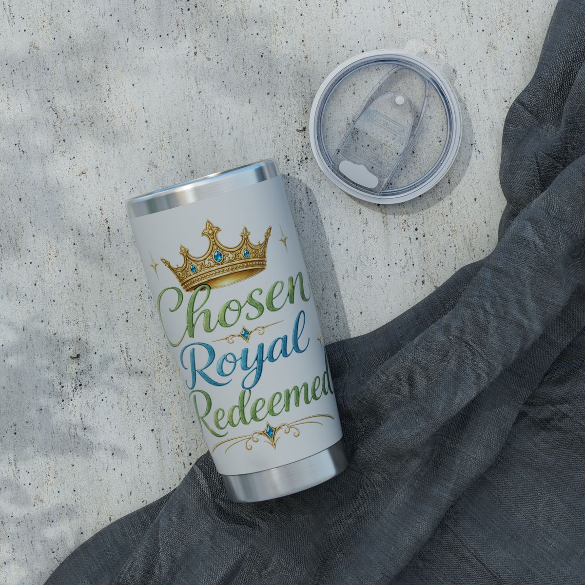 Chosen Royal Redeemer 20oz Tumbler | Inspirational Christian Travel Mug