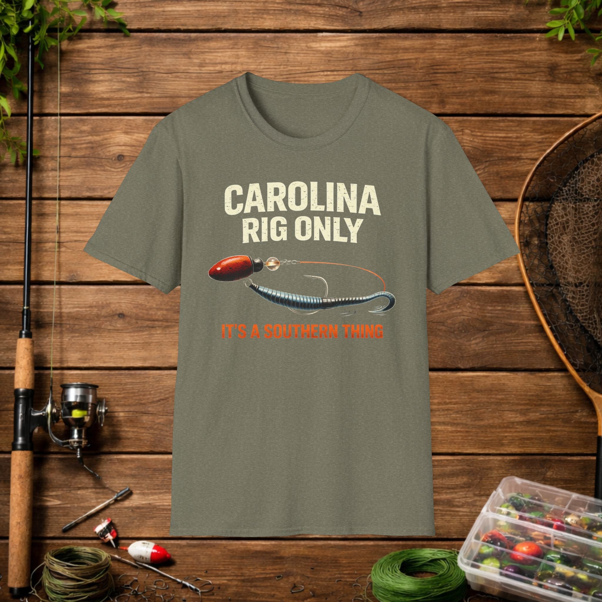 Carolina Rig Only Shirt – It’s a Southern Thing Fishing Tee – Bass Fishing Rig Shirt – Funny Fishing Shirt for Anglers