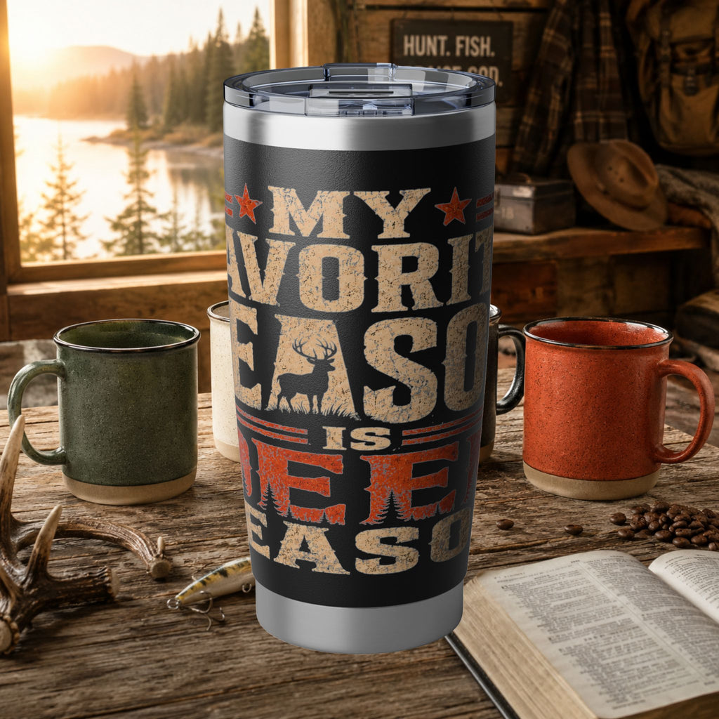 Deer Season 20oz Tumbler - My World Is Deer Season Insulated Travel Cup