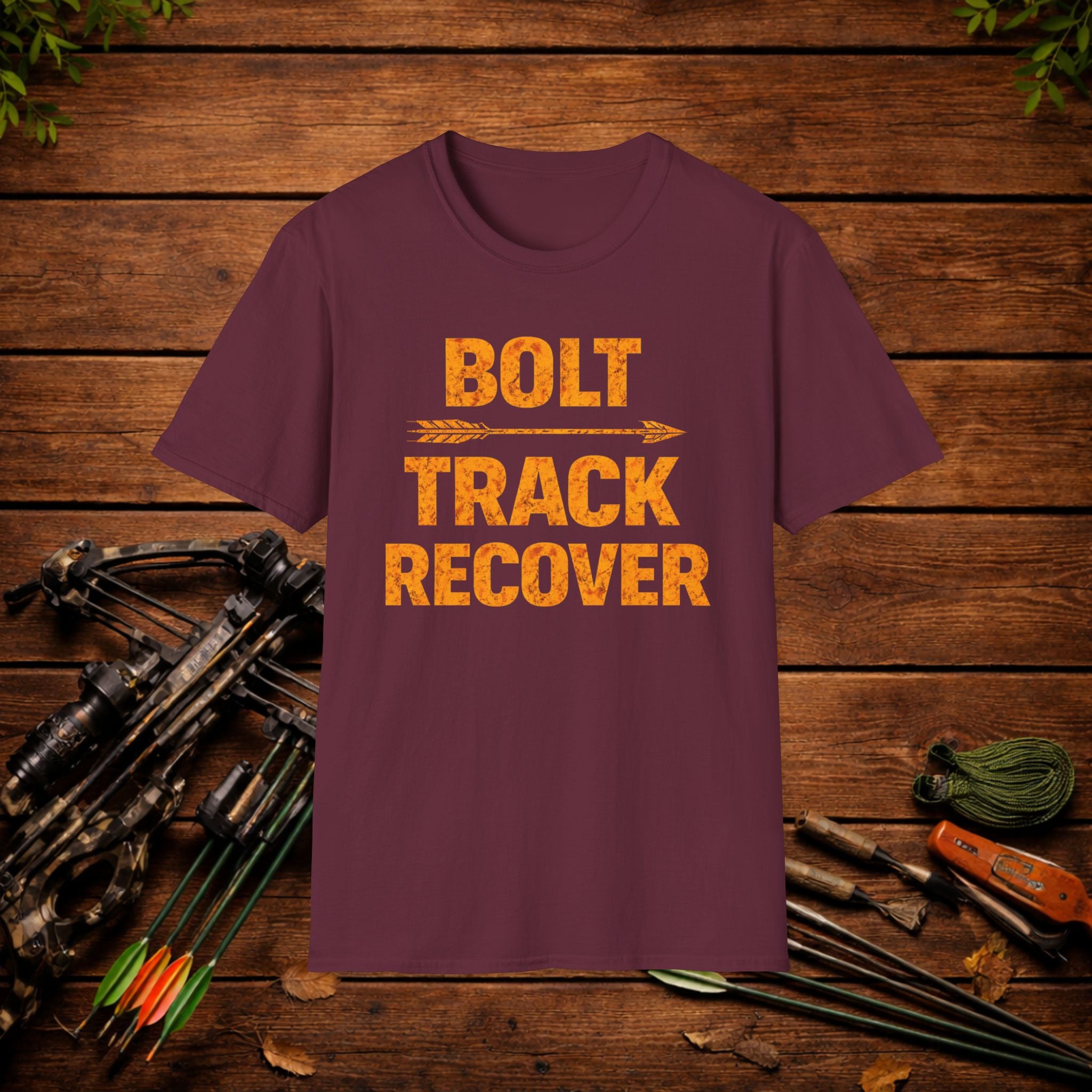 Bolt Track Recover Crossbow Hunting Shirt – Deer Hunting Tee – Bowhunter Apparel – Hunter Gift