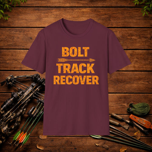 Bolt Track Recover Crossbow Hunting Shirt – Deer Hunting Tee – Bowhunter Apparel – Hunter Gift