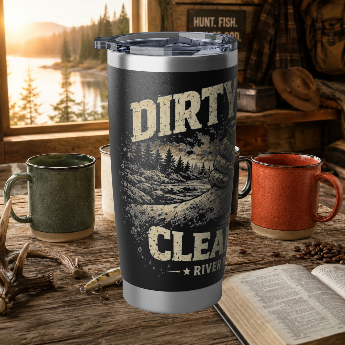Dirty Hands Clean Soul 20oz Tumbler | Insulated Stainless Steel Travel Cup