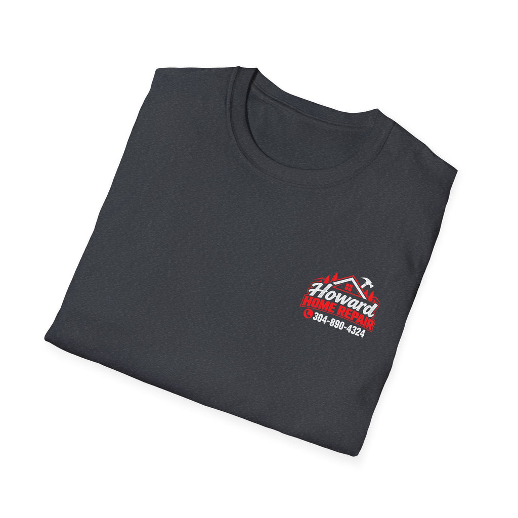 Home Repair T-Shirt — Howard Home Repair Crew Tee with Phone Number