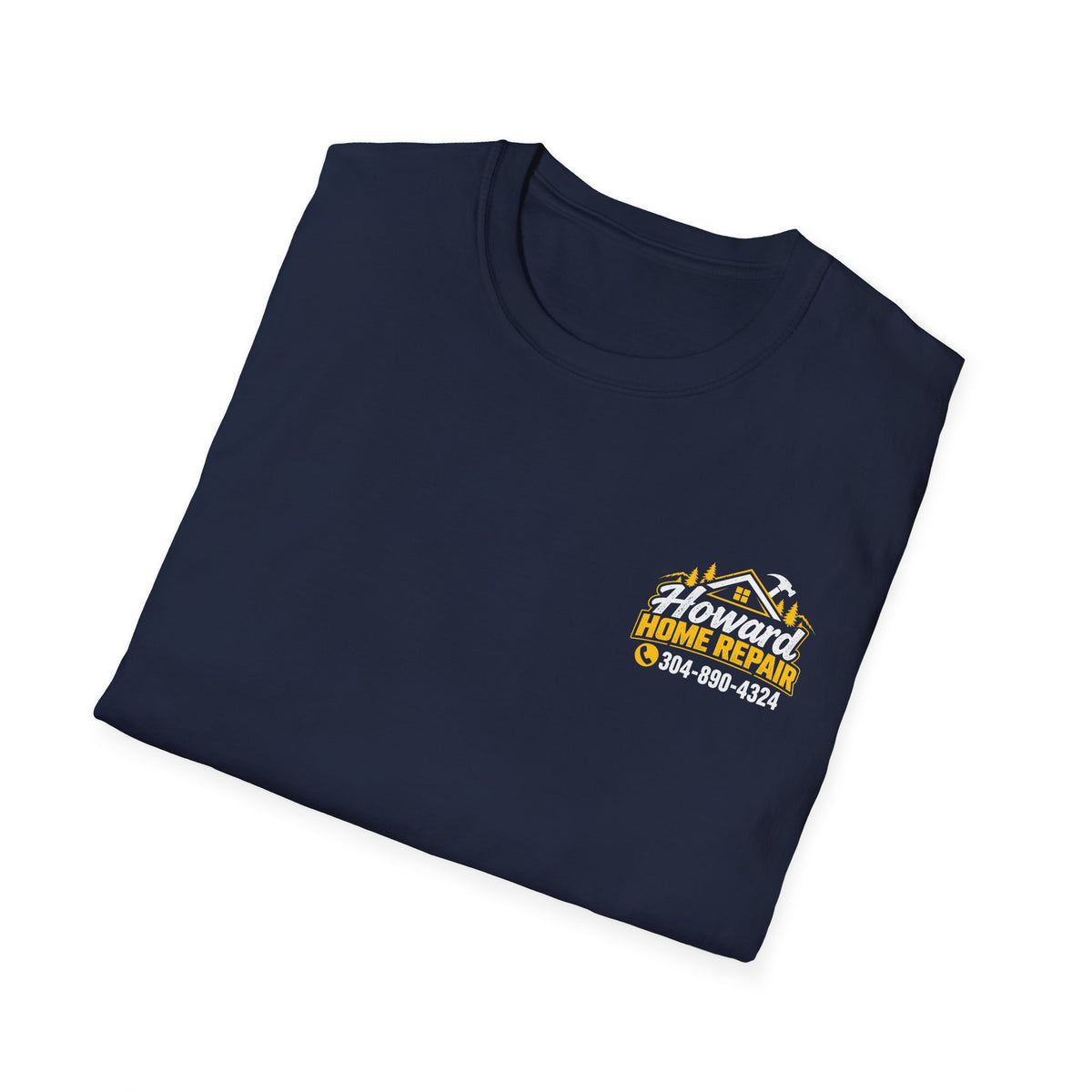 Home Repair Logo T‑Shirt — Howard Home Repair Branded Tee with Phone Number
