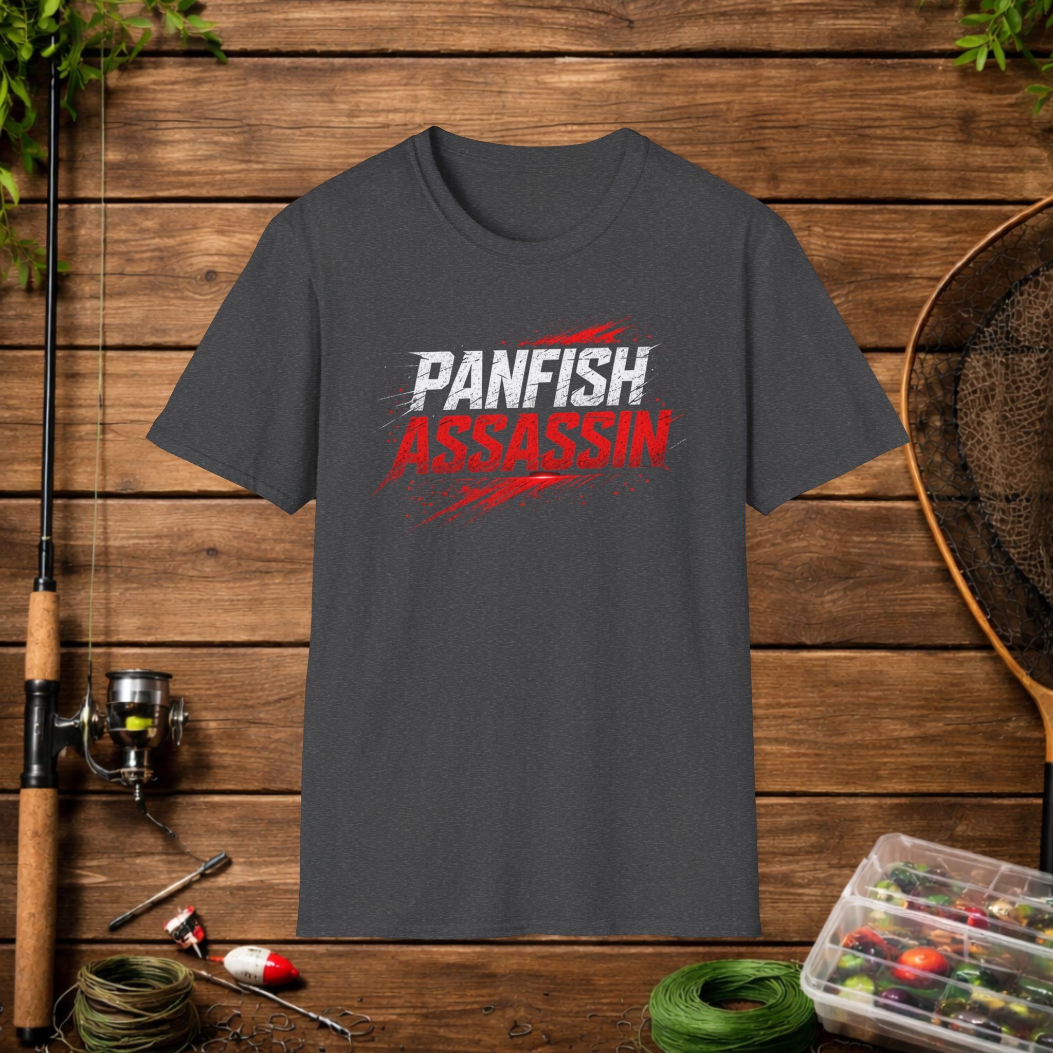 Panfish Assassin Fishing Shirt – Funny Panfish Angler Tee – Crappie Bluegill Perch Fishing Apparel – Fisherman Gift