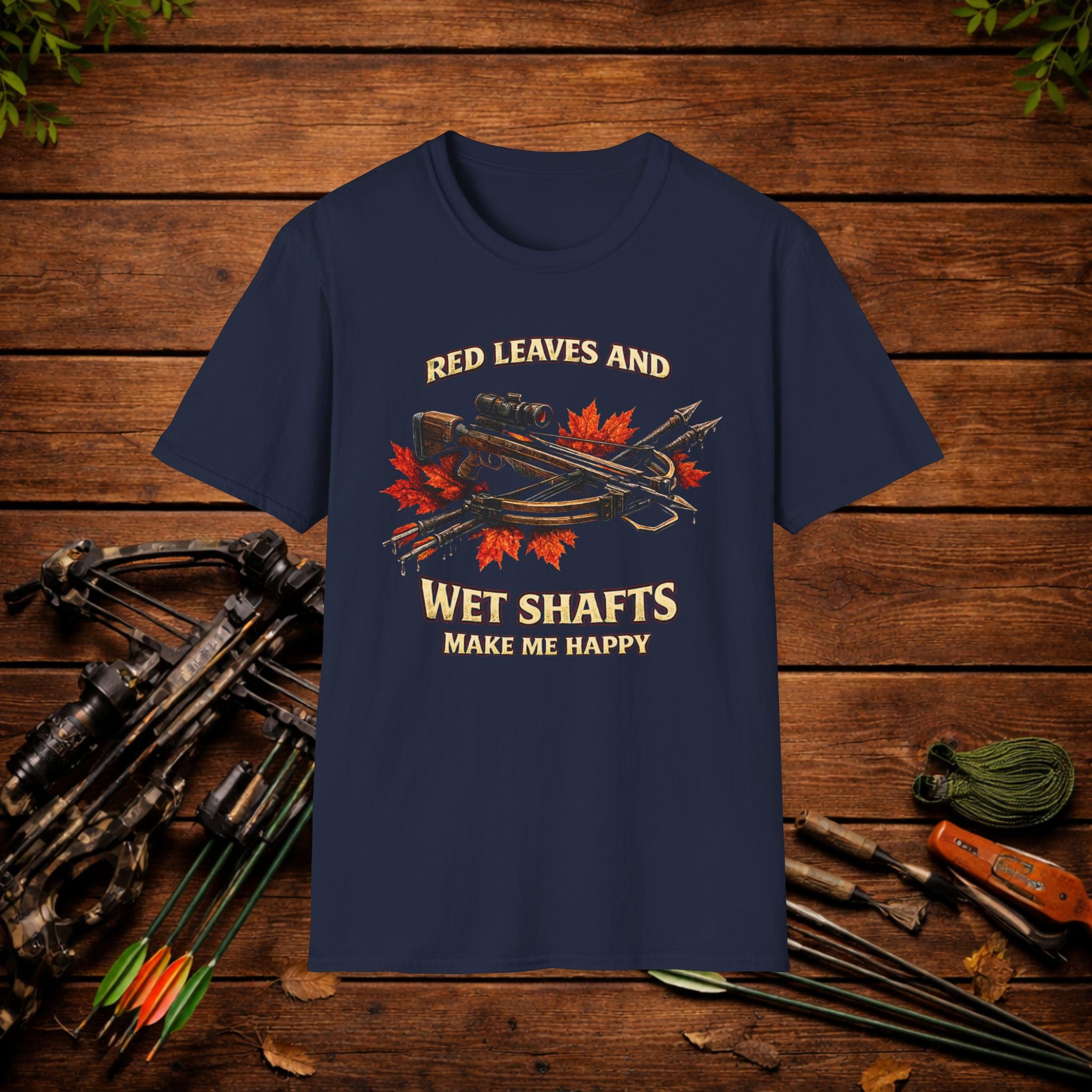 Red Leaves and Wet Shafts Crossbow Hunting Shirt
