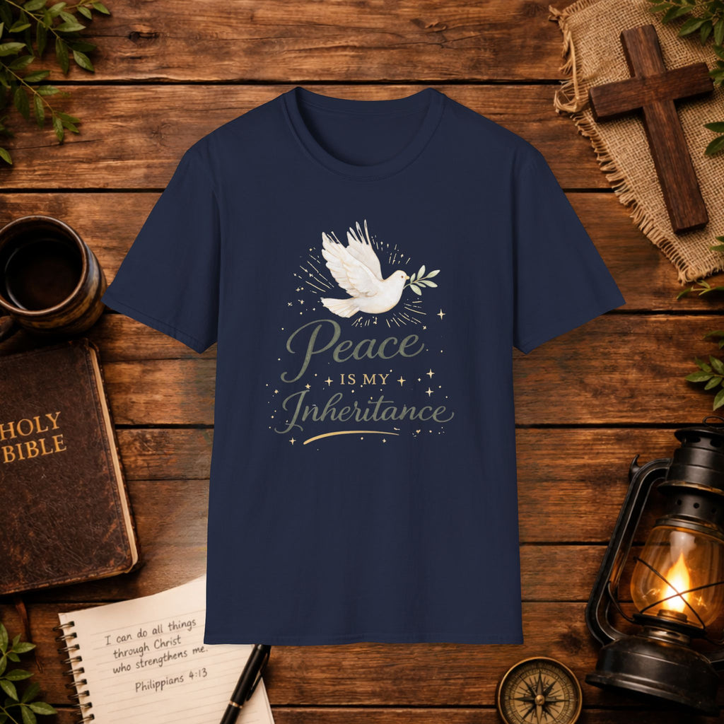 Peace Is My Inheritance T-Shirt — Dove Faith Inspirational Tee