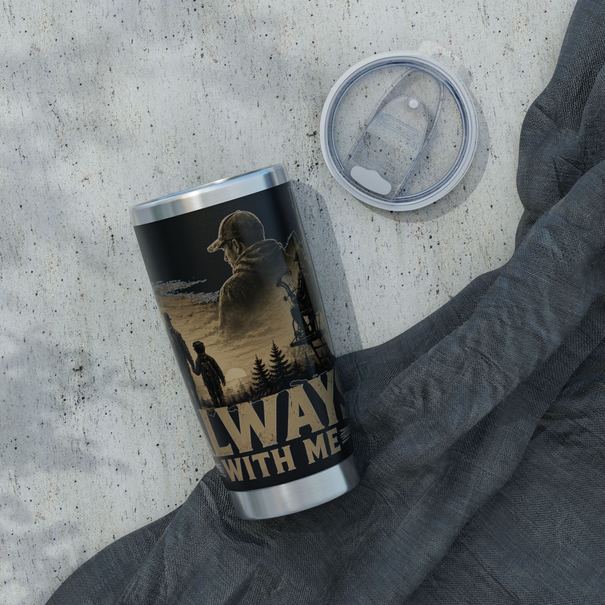Always With Me 20oz Insulated Tumbler – Outdoor Adventure Travel Cup