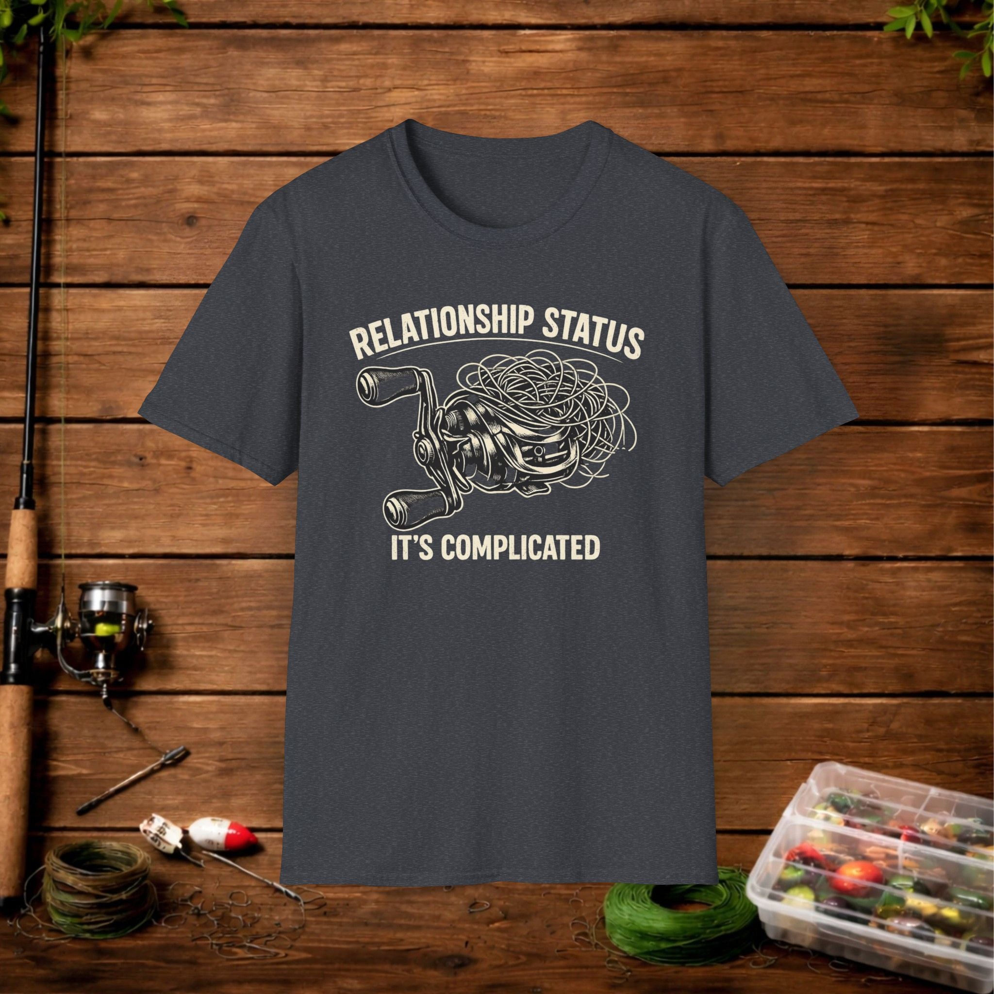 Relationship Status T-Shirt — 'It's Complicated' Funny Fishing Tee