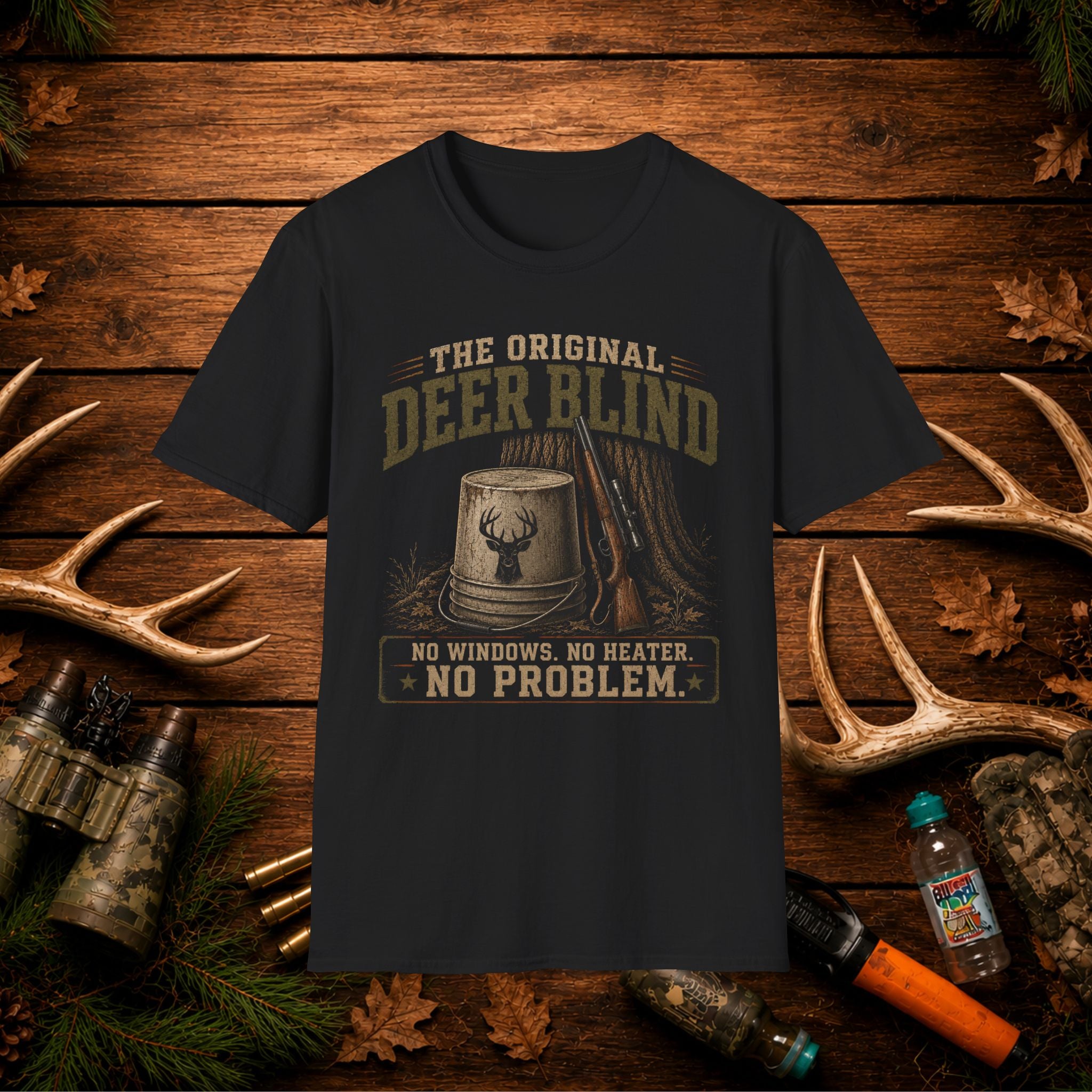 Deer Blind T-Shirt — 'The Original Deer Blind' Hunting Graphic Tee