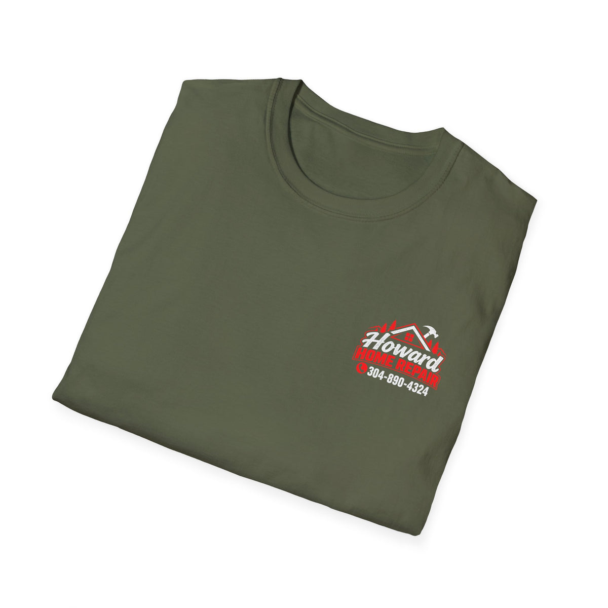 Howard Home Repair T-Shirt — Logo & Contact Workwear