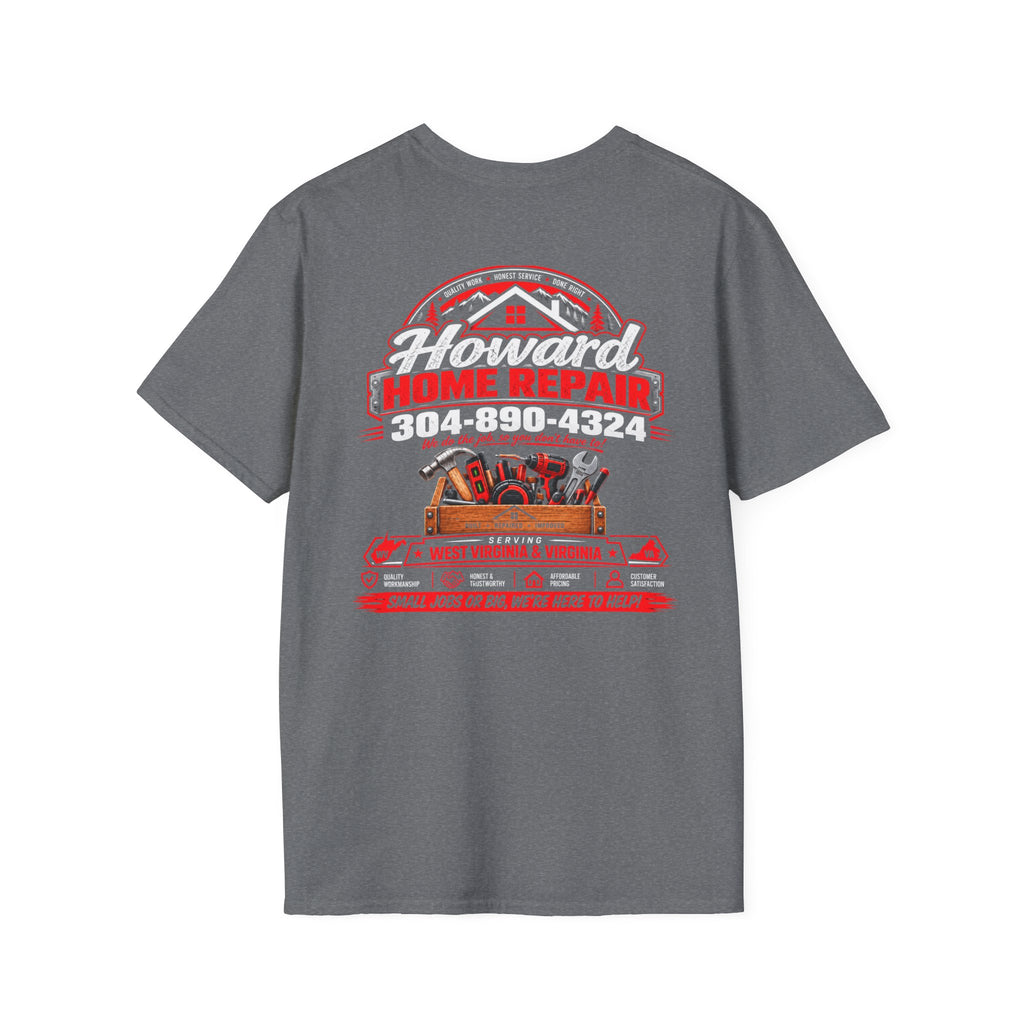 Howard Home Repair T-Shirt — Logo & Contact Workwear