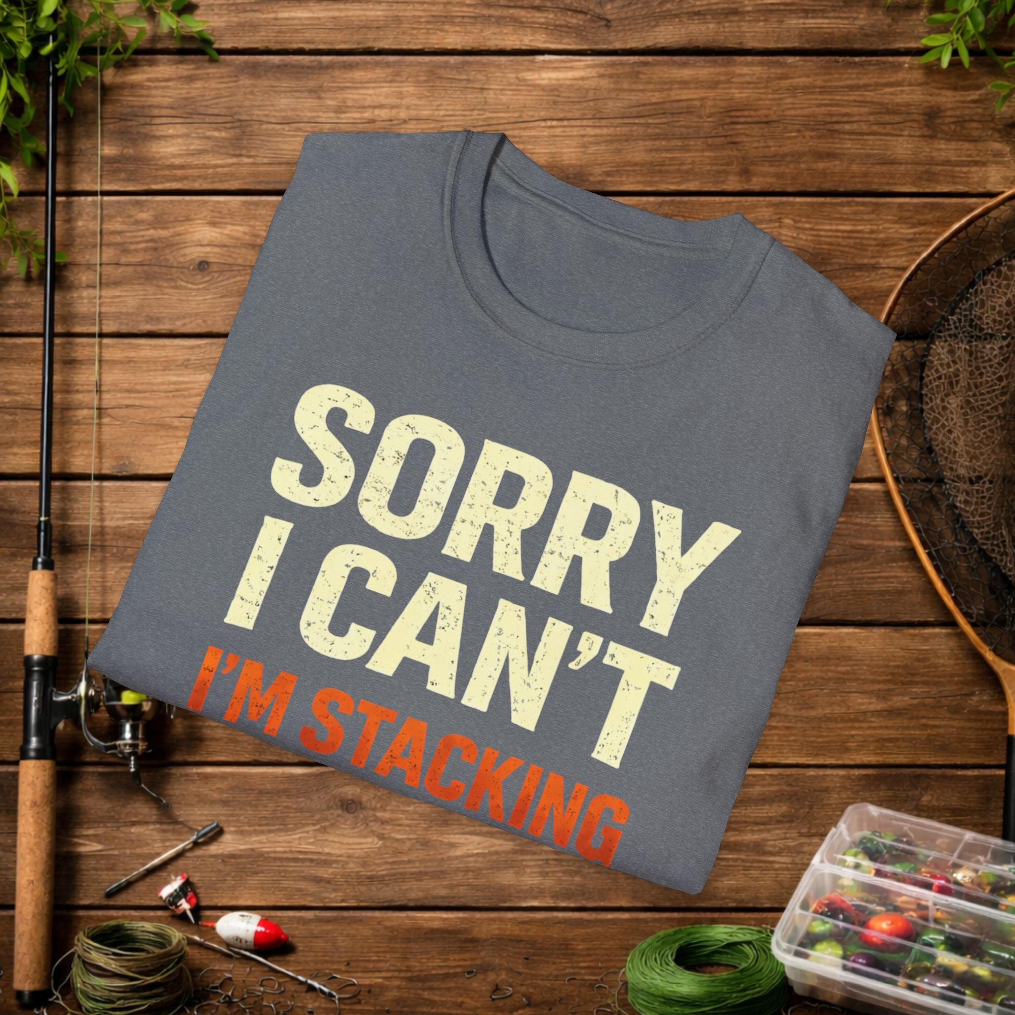 Sorry I Can’t I’m Stacking Slabs Shirt – Funny Crappie Fishing Tee – Bream & Panfish Angler Shirt – Fishing Gift