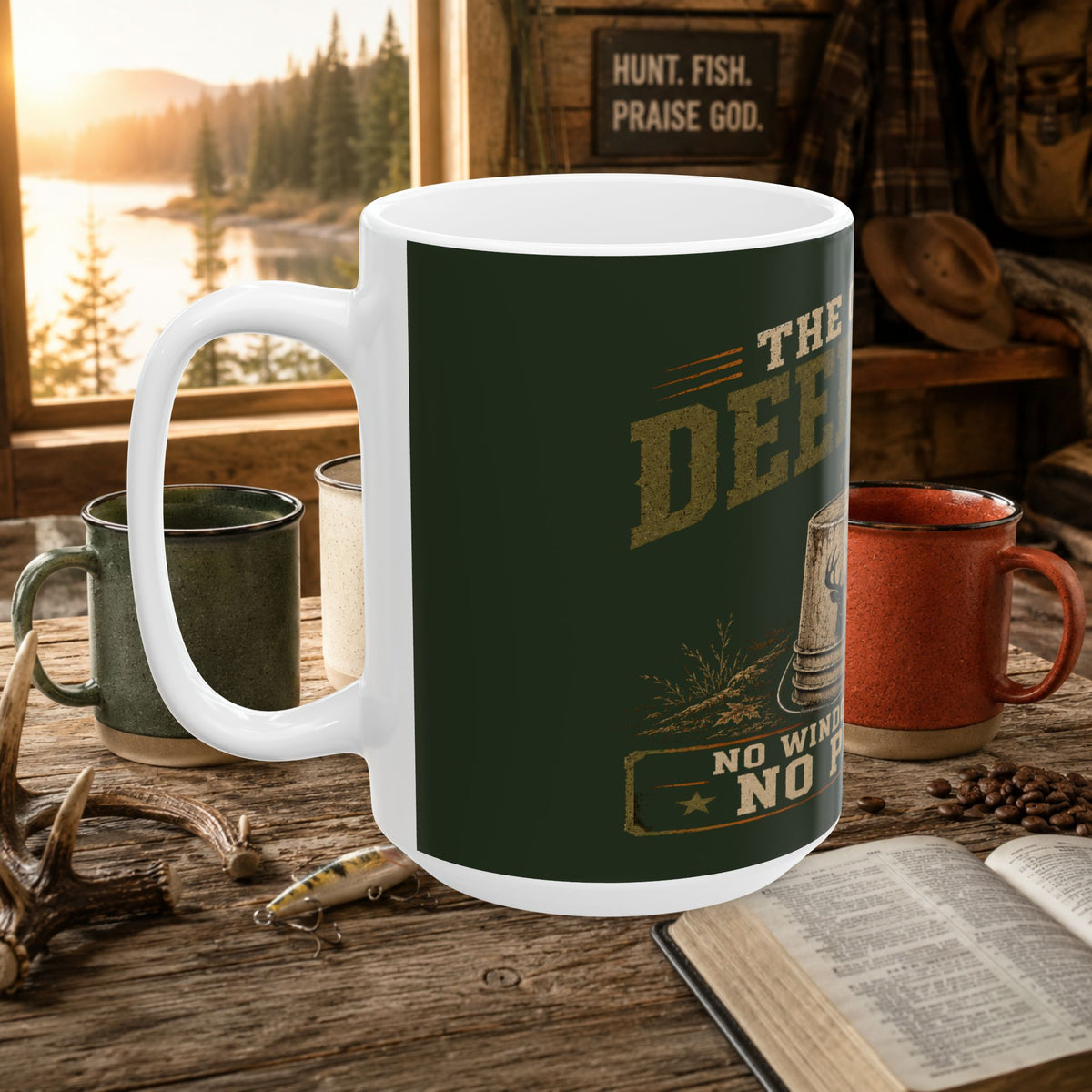 The Original Deer Blind Hunting Coffee Mug – 15oz Ceramic
