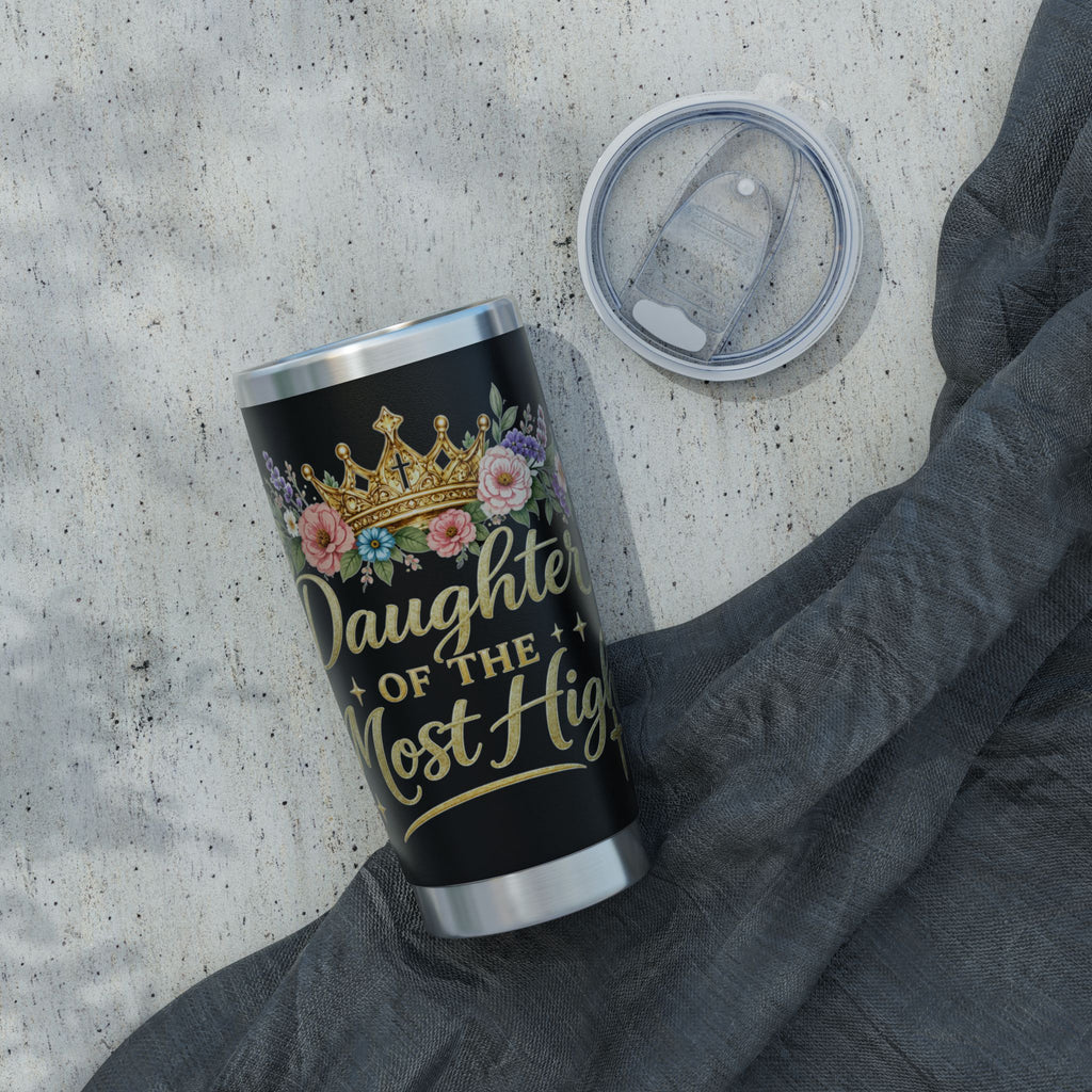 Daughter of the Most High 20oz Tumbler | Floral Crown Christian Travel Mug