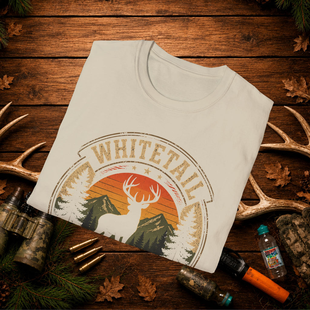 Whitetail Season Deer Hunting Shirt | Vintage Buck Hunter Tee | Retro Outdoor Graphic T-Shirt