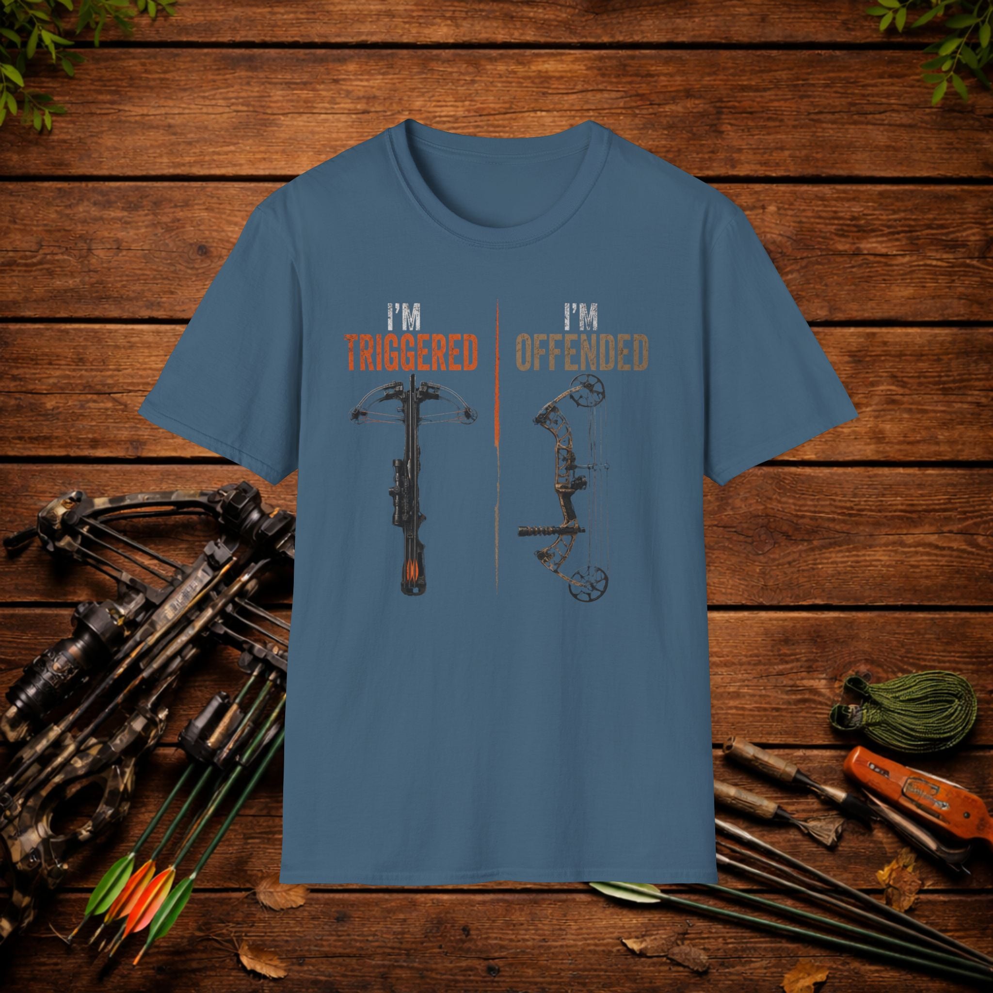 I'm Triggered I'm Offended T-Shirt — Funny Crossbow Archery Shirt