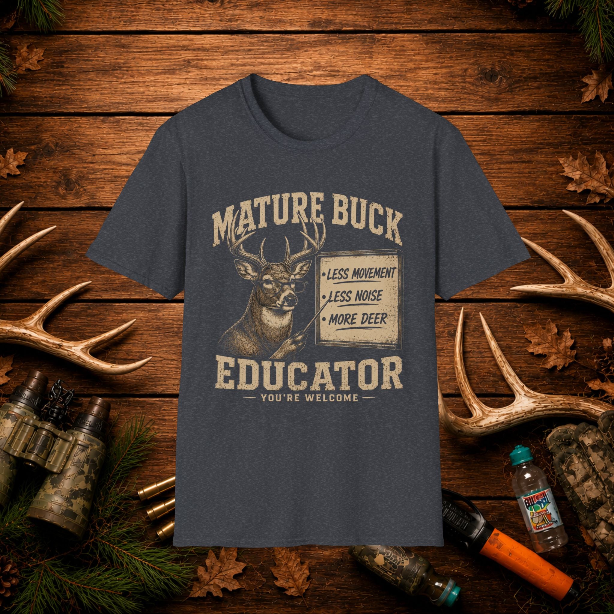 Mature Buck Educator T-Shirt — Funny Deer Hunting Tee
