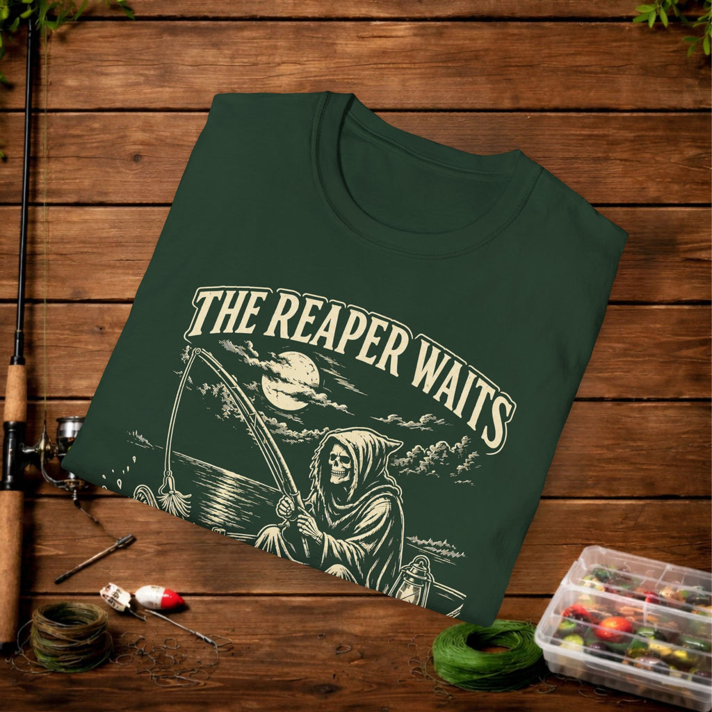 T-Shirt — "The Reaper Waits" Vintage Grim Reaper Graphic