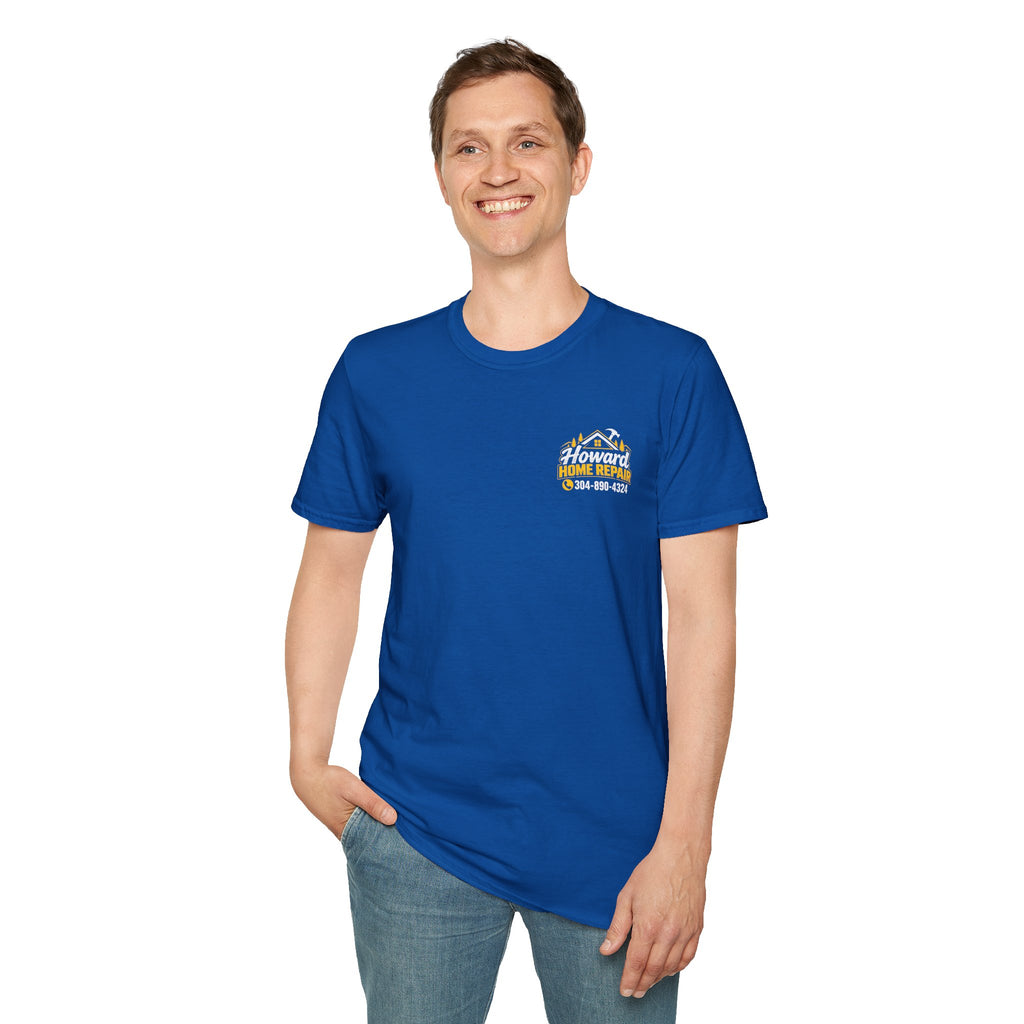 Home Repair T-Shirt — Small Yellow House Logo