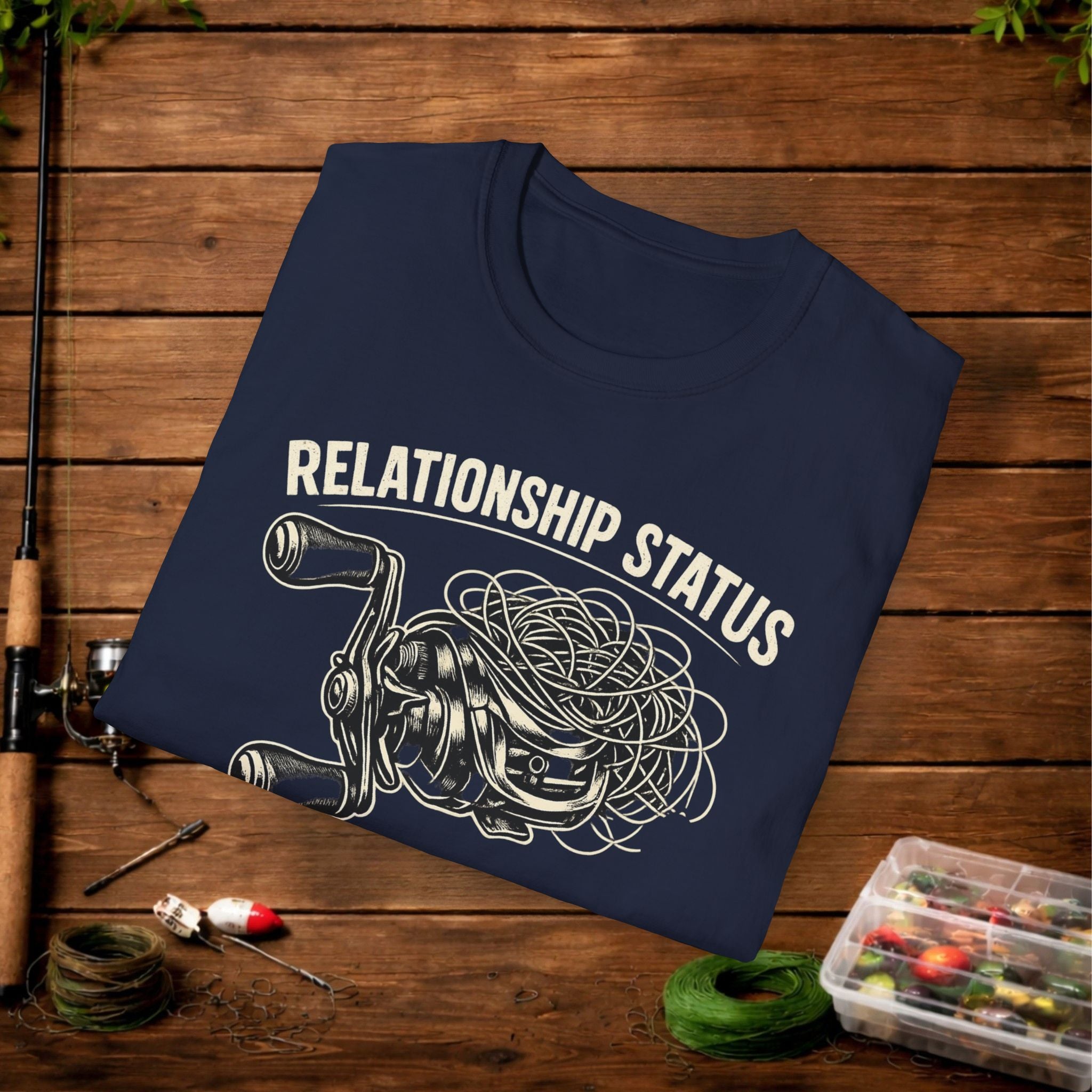 Relationship Status T-Shirt — 'It's Complicated' Funny Fishing Tee