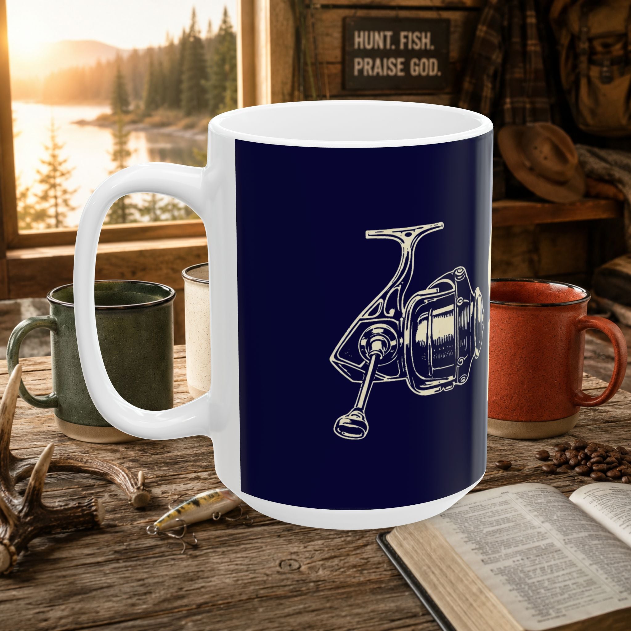 Cool Dad Ceramic Coffee Mug – Funny Father’s Day Gift for Fishing Dads | 11oz & 15oz