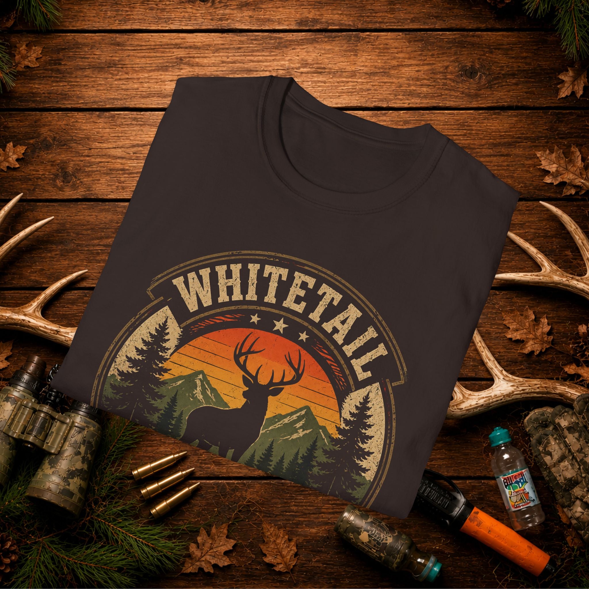 Whitetail Season Deer Hunting Shirt | Vintage Buck Hunter Tee | Retro Outdoor Graphic T-Shirt