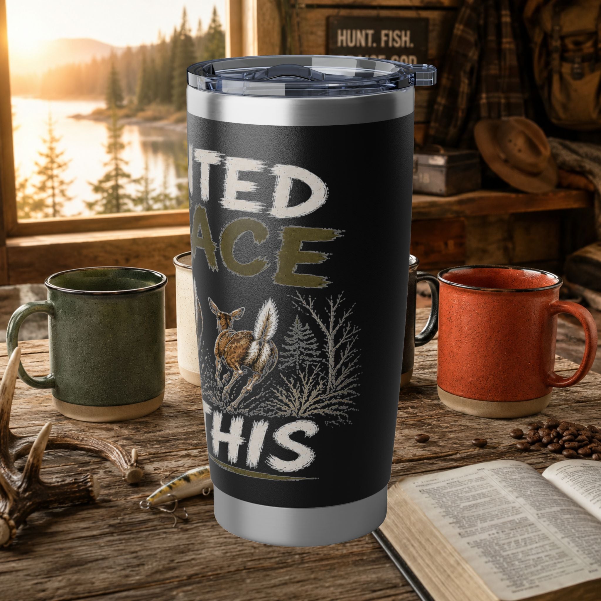 Vagabond 20oz Tumbler — Hunting & Outdoors Insulated Travel Mug (Painted My Face For The Kill)