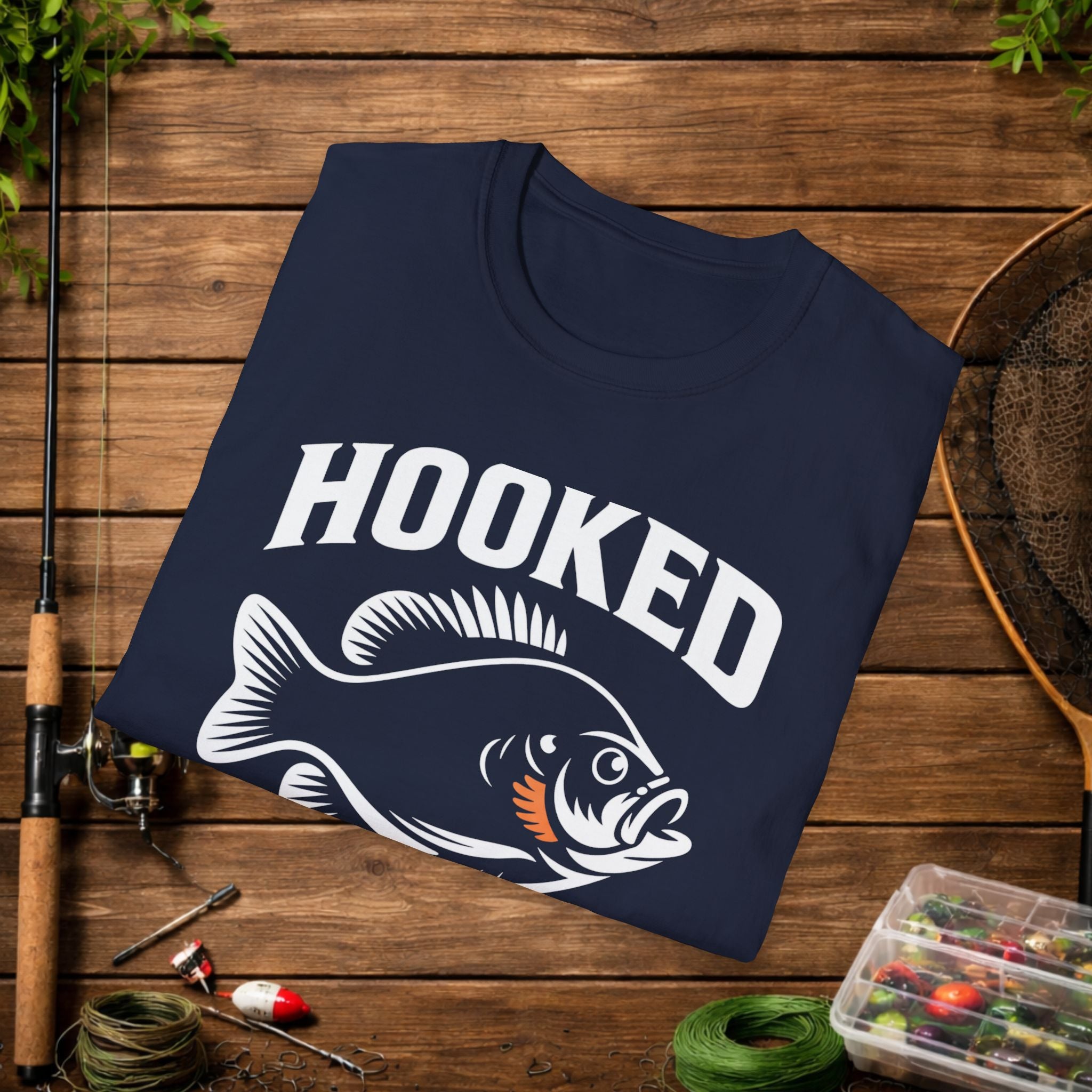 Hooked On Gills Bluegill Fishing T-Shirt – Panfish Angler Graphic Tee