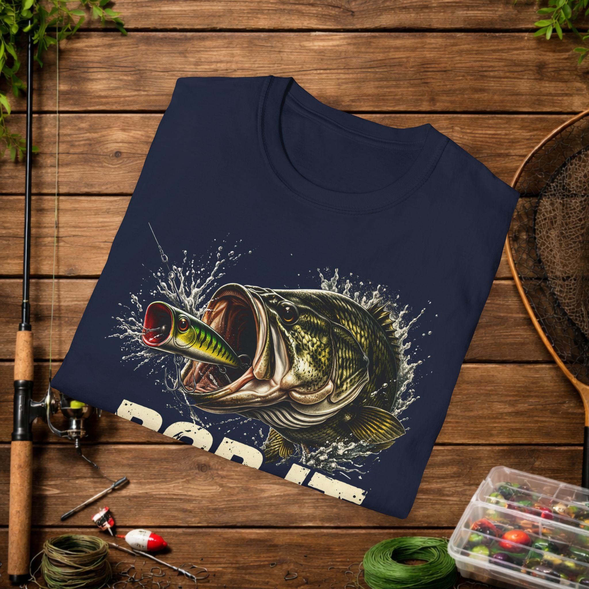 Pop It Bass Fishing Shirt – Topwater Popper Fishing Tee – Bass Strike Fishing Shirt – Topwater Angler Shirt