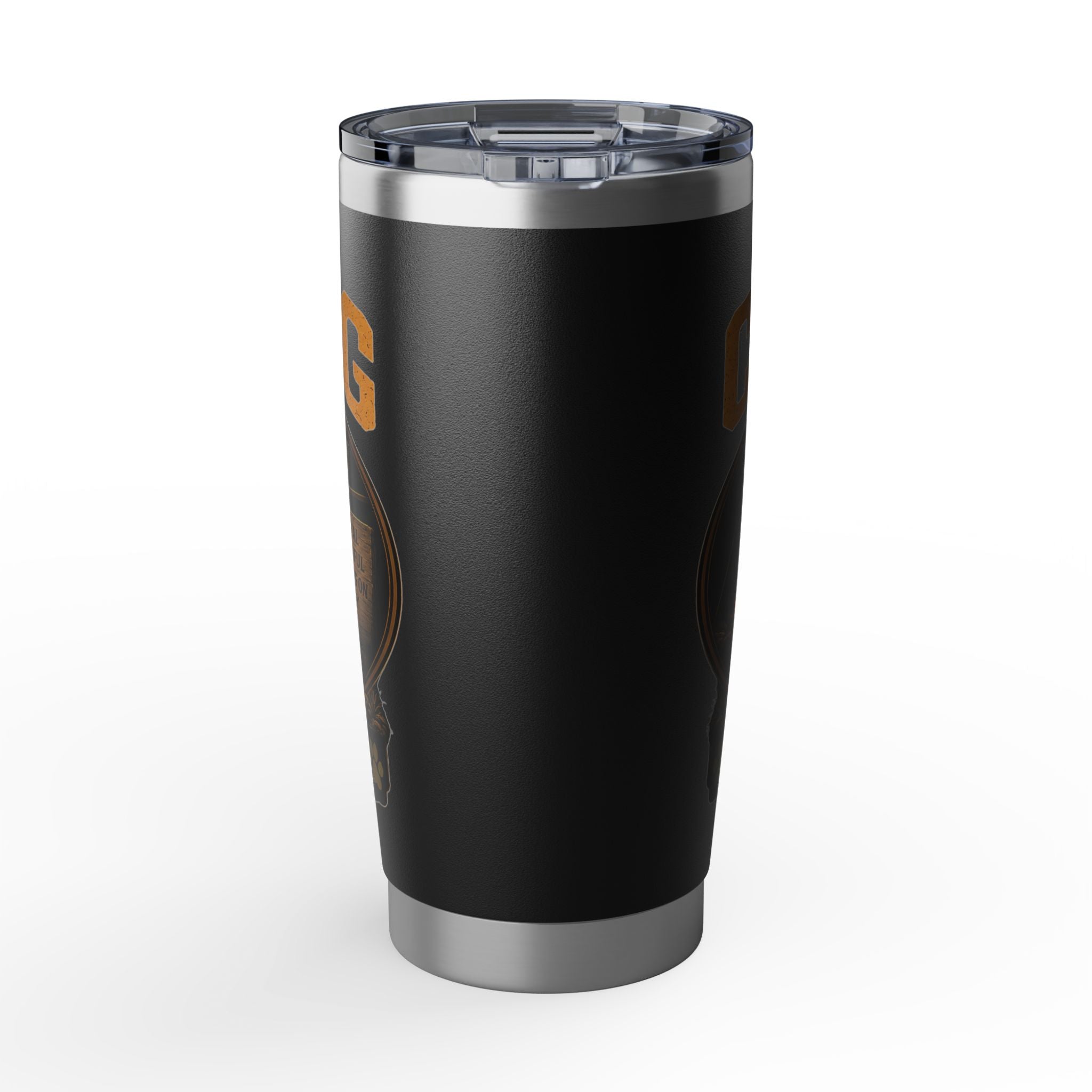 Camp Dog Travel Tumbler — 20oz Insulated Camping & Outdoors Stainless Steel Mug