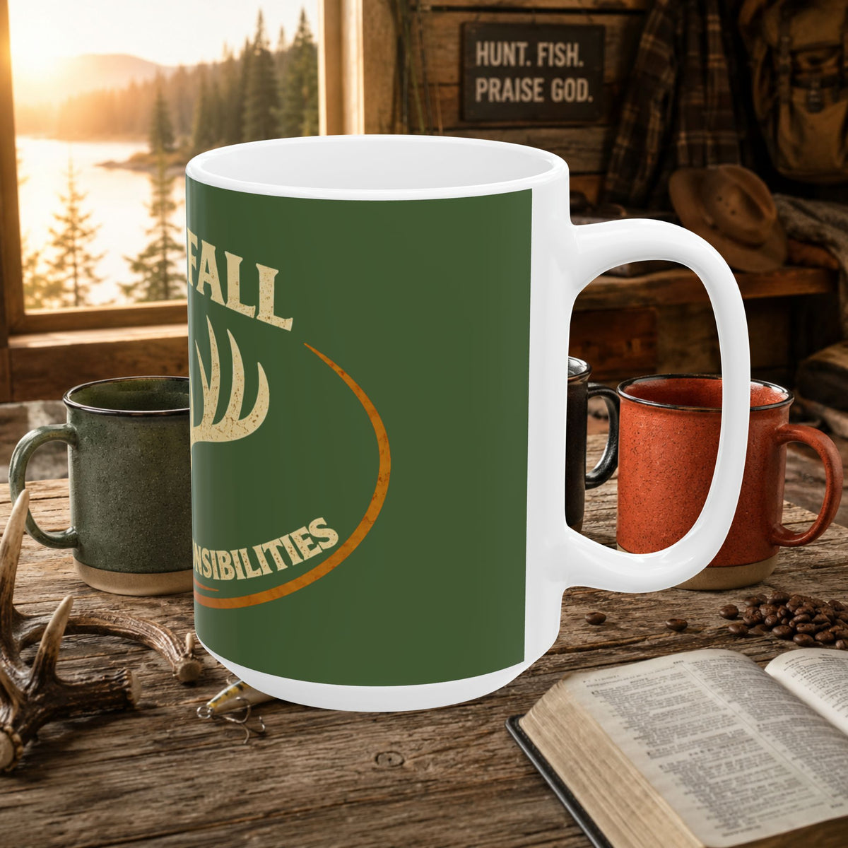 Hello Fall Goodbye Responsibility Deer Hunting Coffee Mug – 15oz