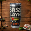 Bass Slayer 20oz Insulated Tumbler – Fishing Lure Travel Cup | Gift for Anglers