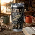 Rather Be Missing Fish 20oz Tumbler - Insulated Fishing Travel Mug