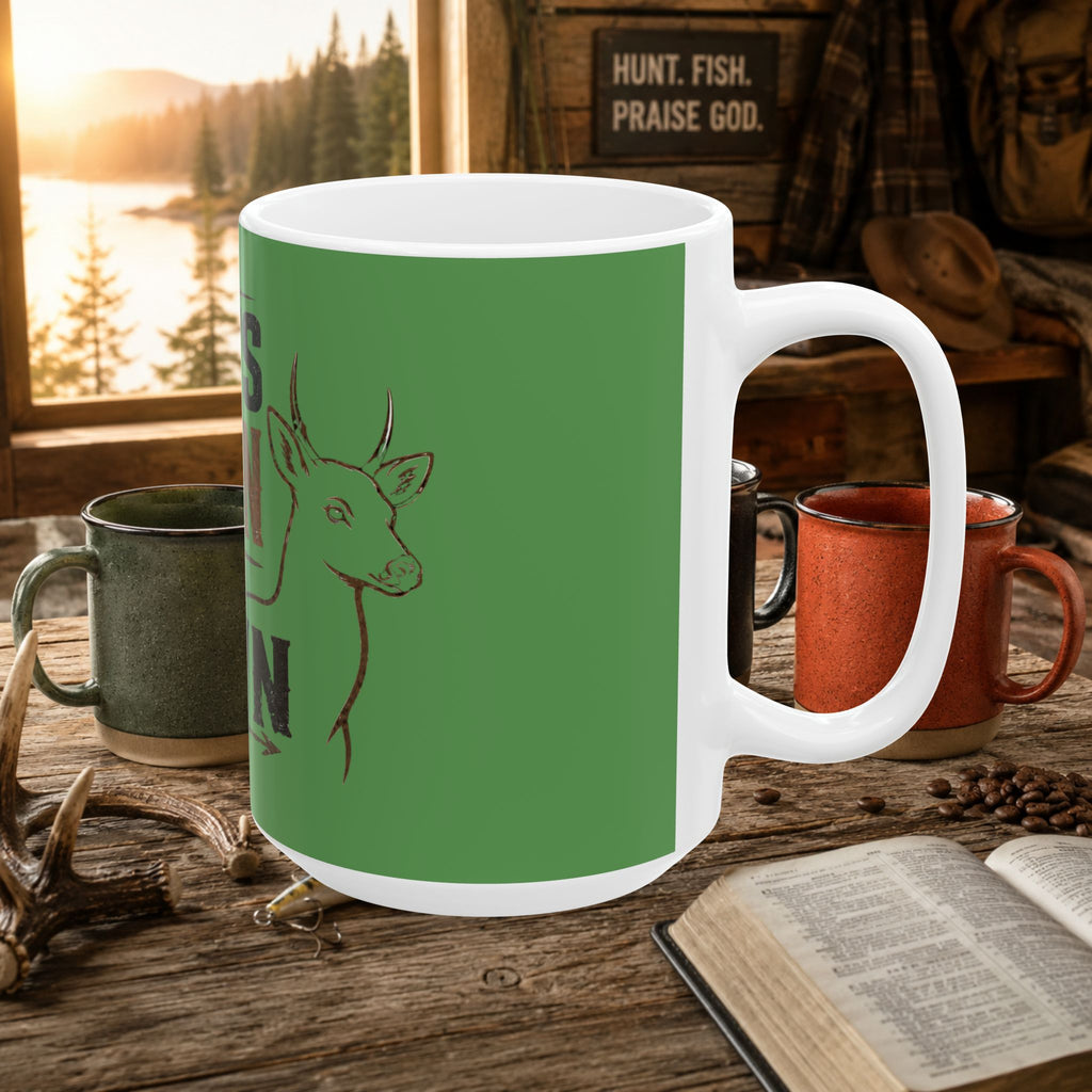 If It's Brown It's Down Hunting Ceramic Mug – Funny Deer Hunter Gift | 11oz & 15oz