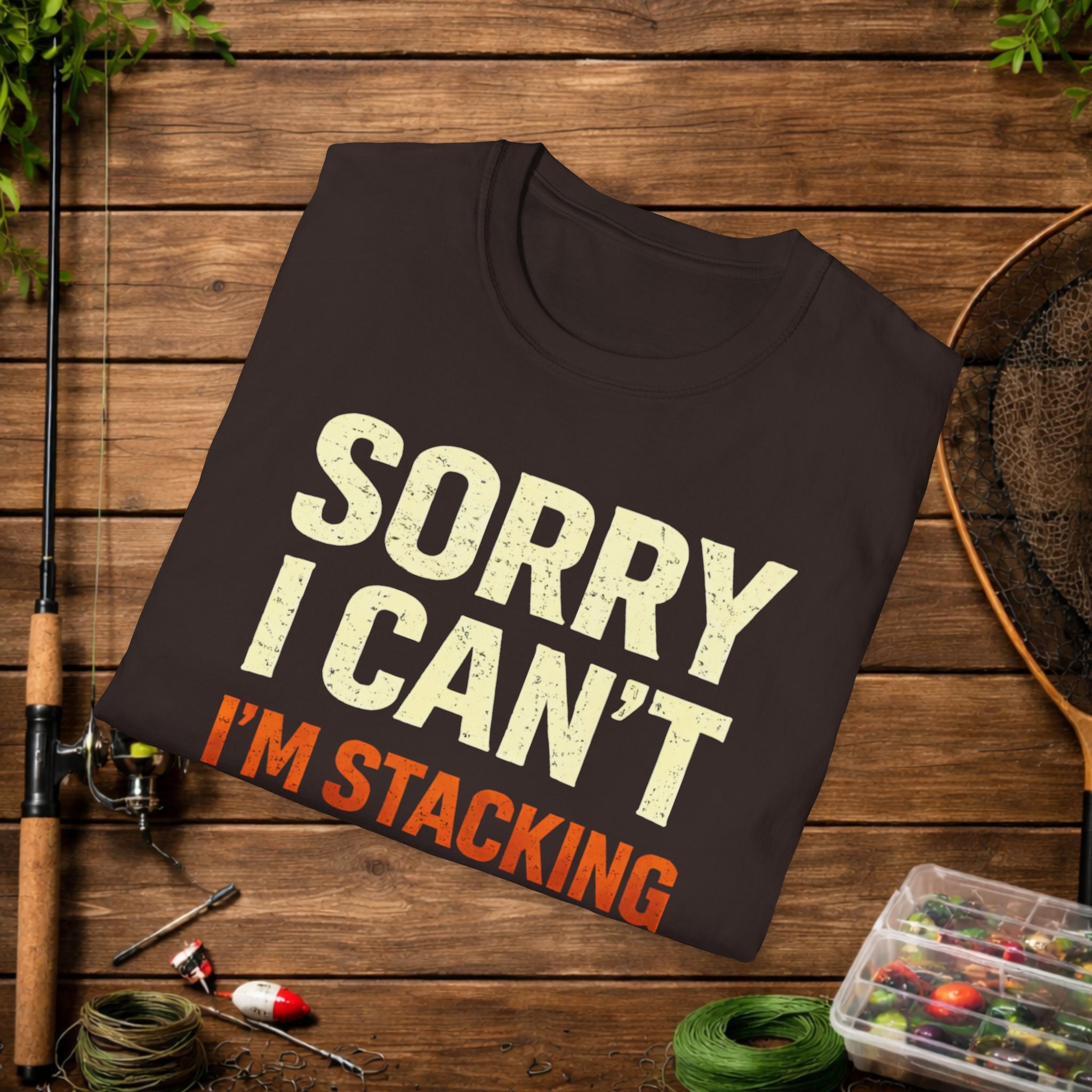 Sorry I Can’t I’m Stacking Slabs Shirt – Funny Crappie Fishing Tee – Bream & Panfish Angler Shirt – Fishing Gift
