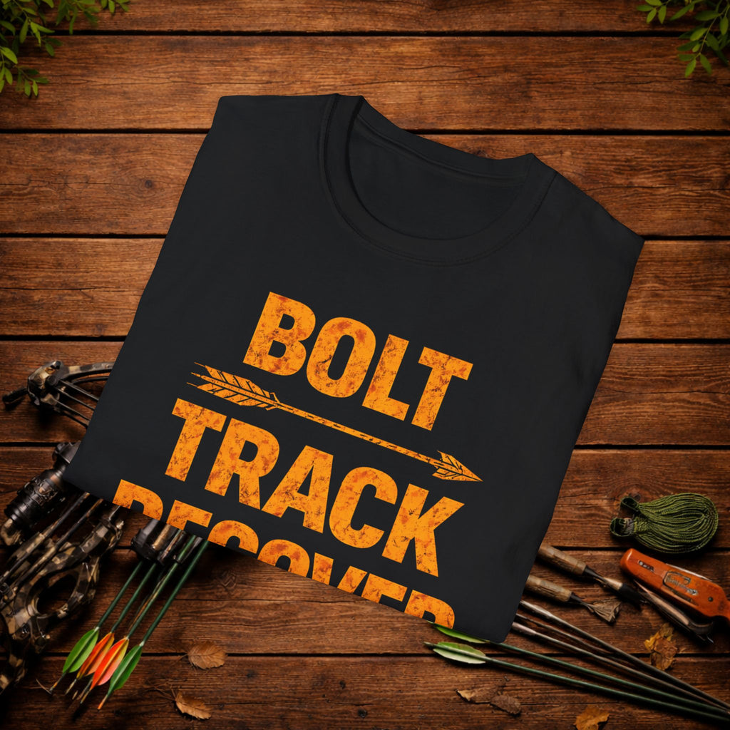 Bolt Track Recover Crossbow Hunting Shirt – Deer Hunting Tee – Bowhunter Apparel – Hunter Gift