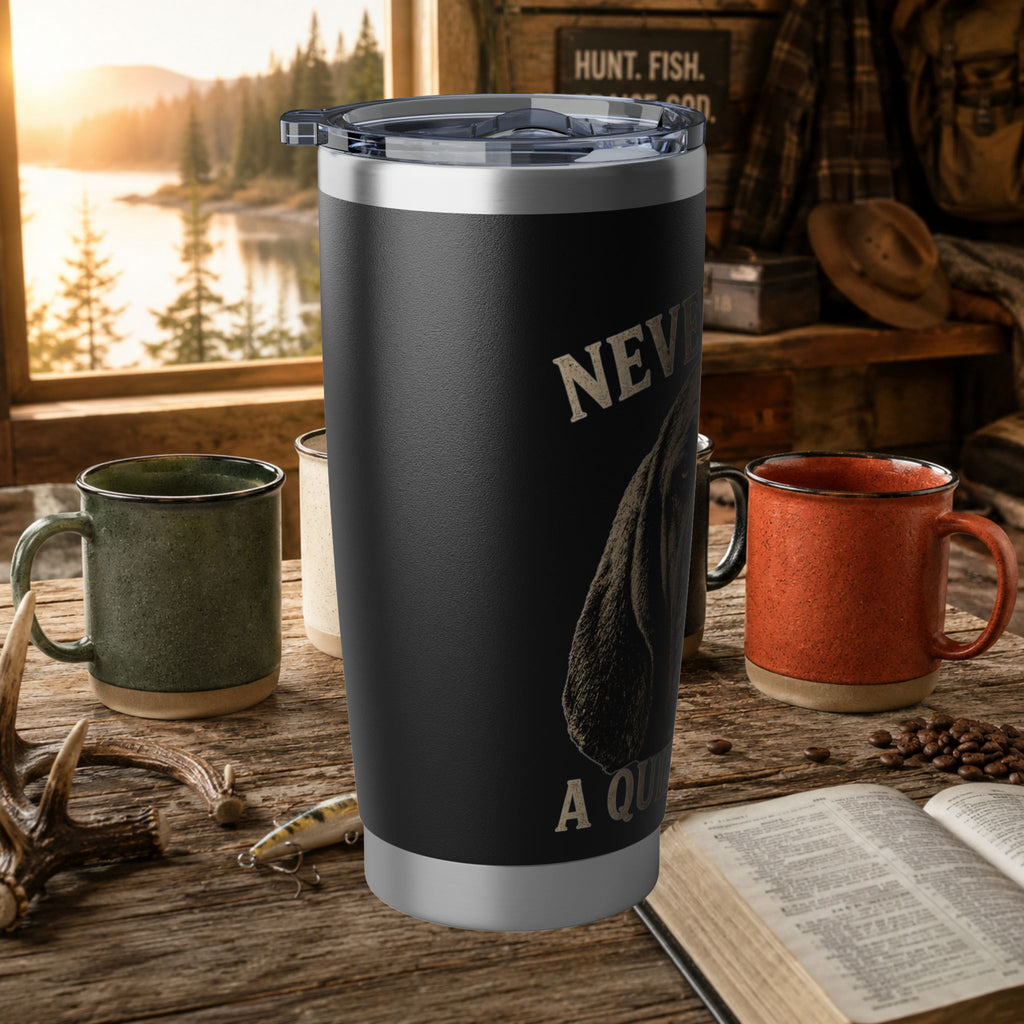 Coon Hunting 20oz Tumbler — "Never Trust a Quiet Hound" Hound Dog Insulated Travel Mug