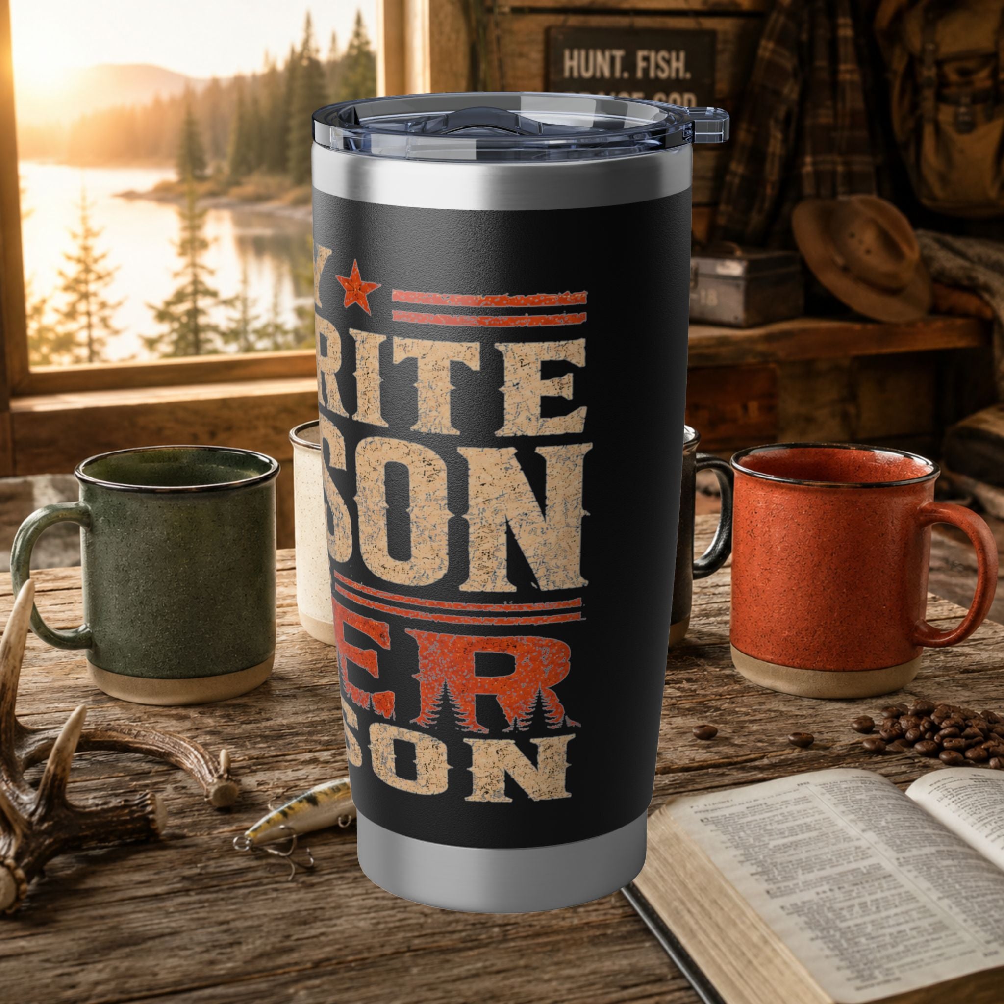 Deer Season 20oz Tumbler - My World Is Deer Season Insulated Travel Cup