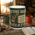 Mature Buck Educator Deer Hunting Coffee Mug – 15oz Ceramic