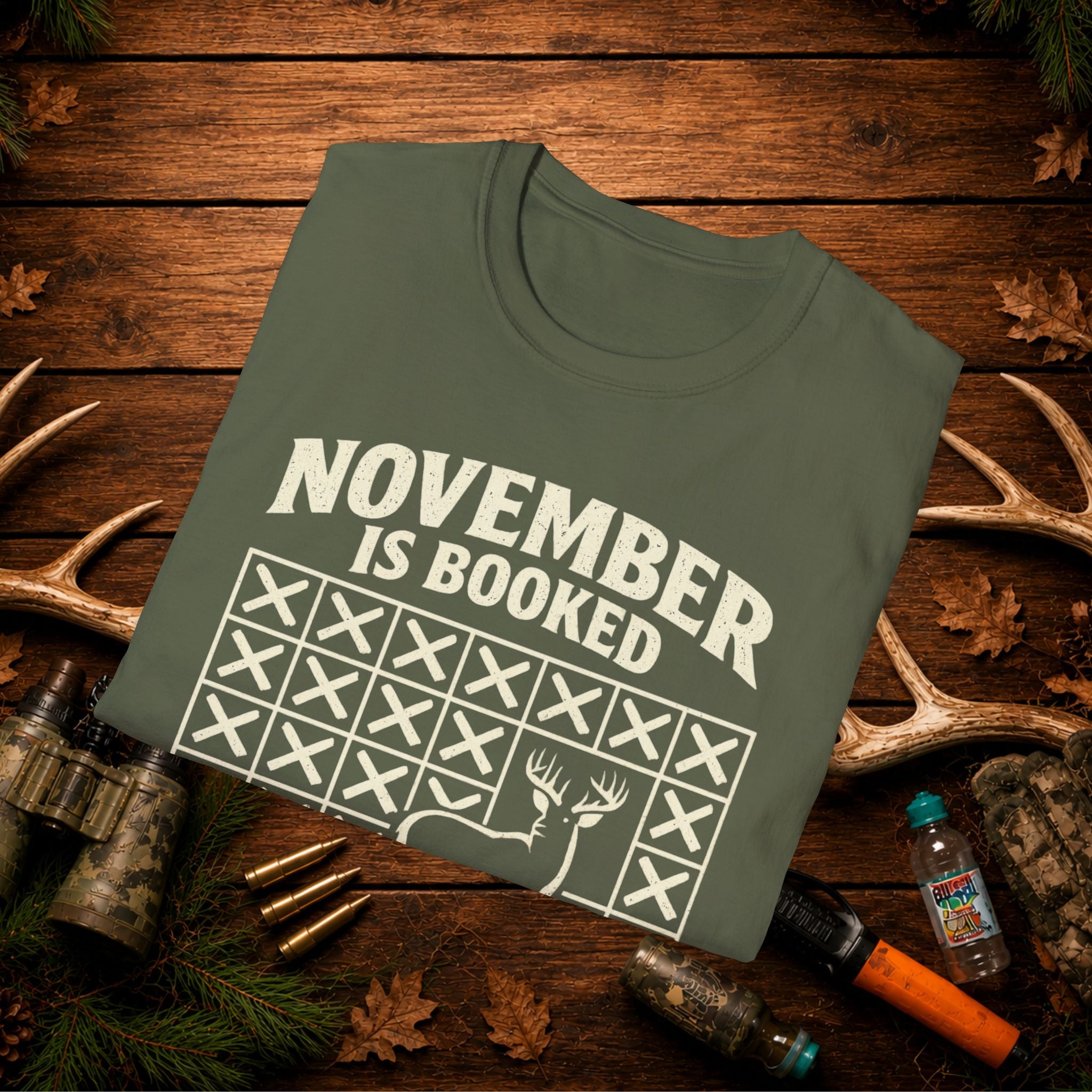 November Is Booked T-Shirt — Deer Hunting Season Graphic Tee