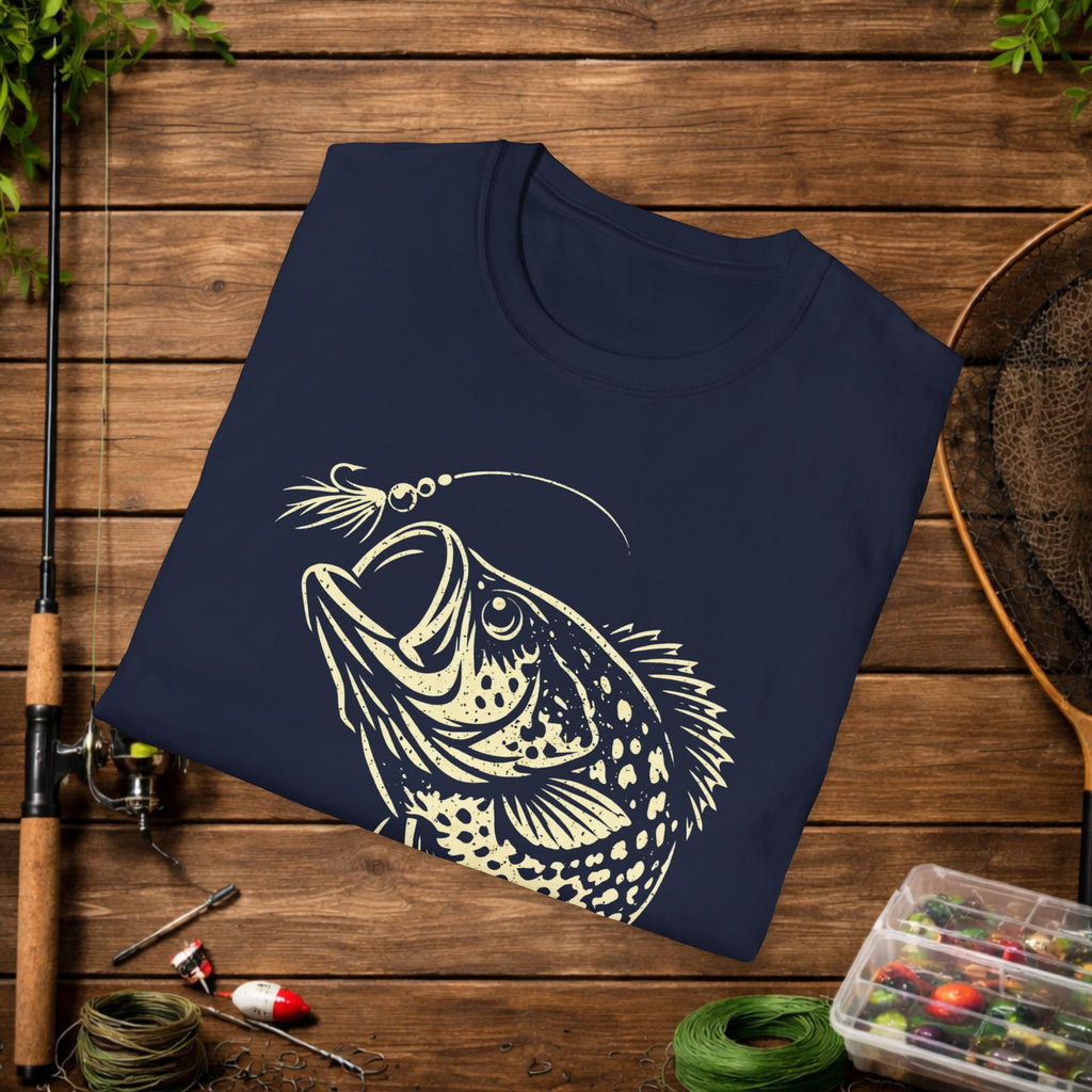 Bream Slayer Shirt – Panfish Assassin Fishing Tee – Stack Slabs Crappie Angler Shirt – Funny Fishing Shirt for Fishermen