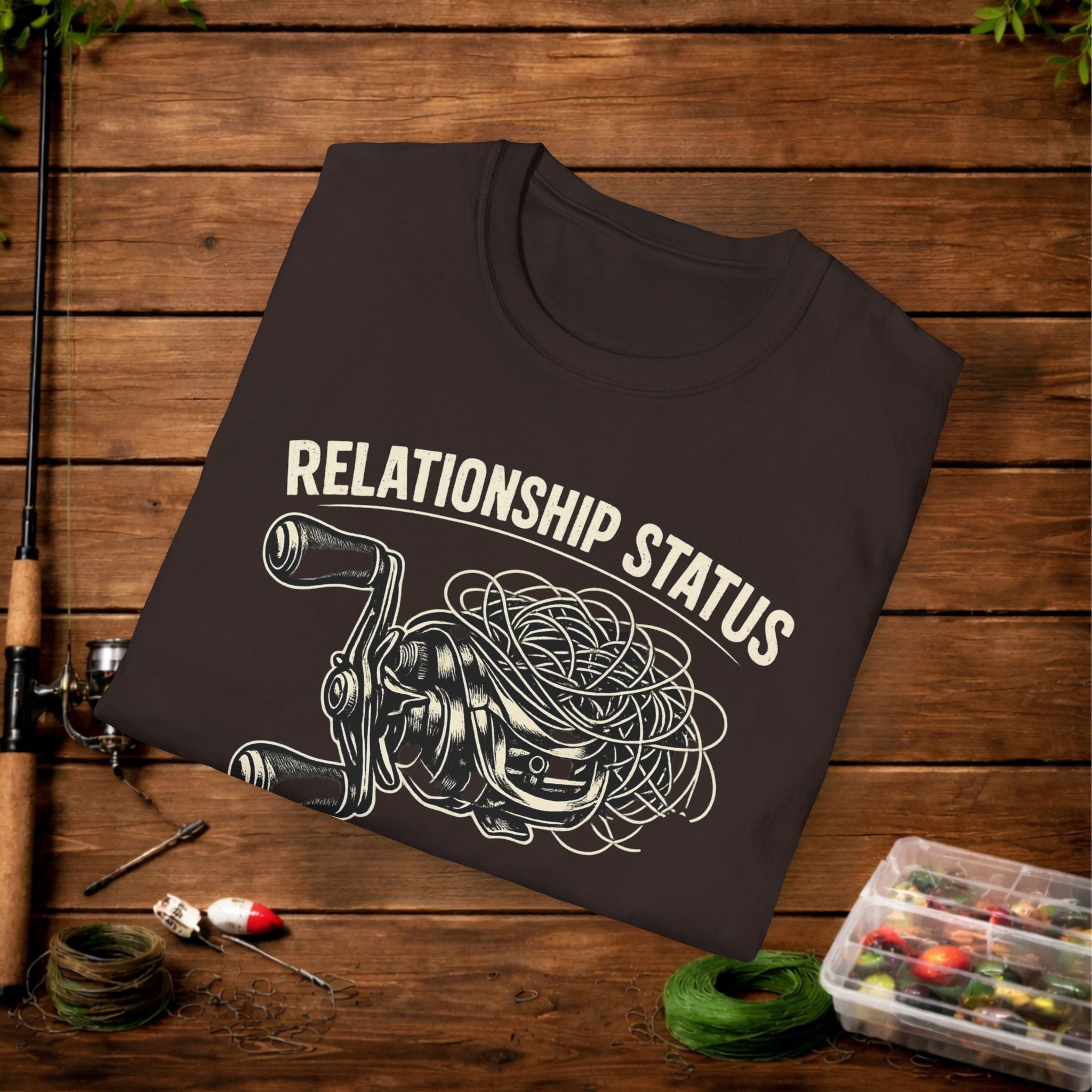 Relationship Status T-Shirt — 'It's Complicated' Funny Fishing Tee