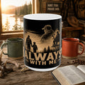 Always With Me Hunting Ceramic Mug – Father & Son Gift | 11oz & 15oz