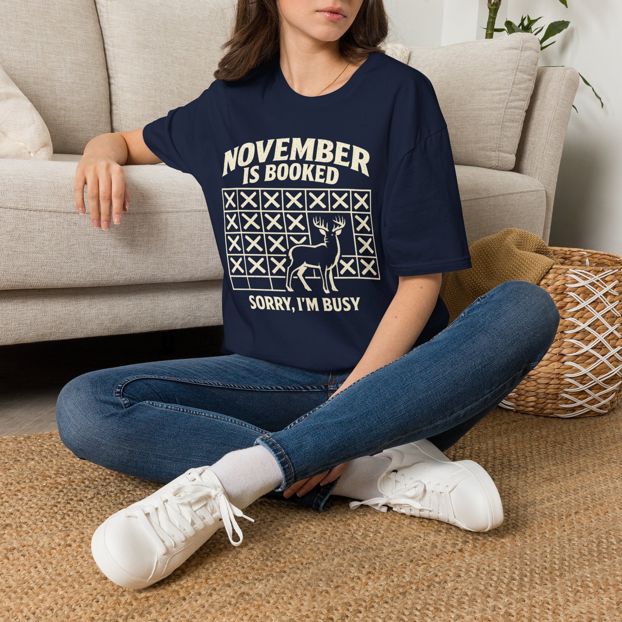 November Is Booked T-Shirt — Deer Hunting Season Graphic Tee