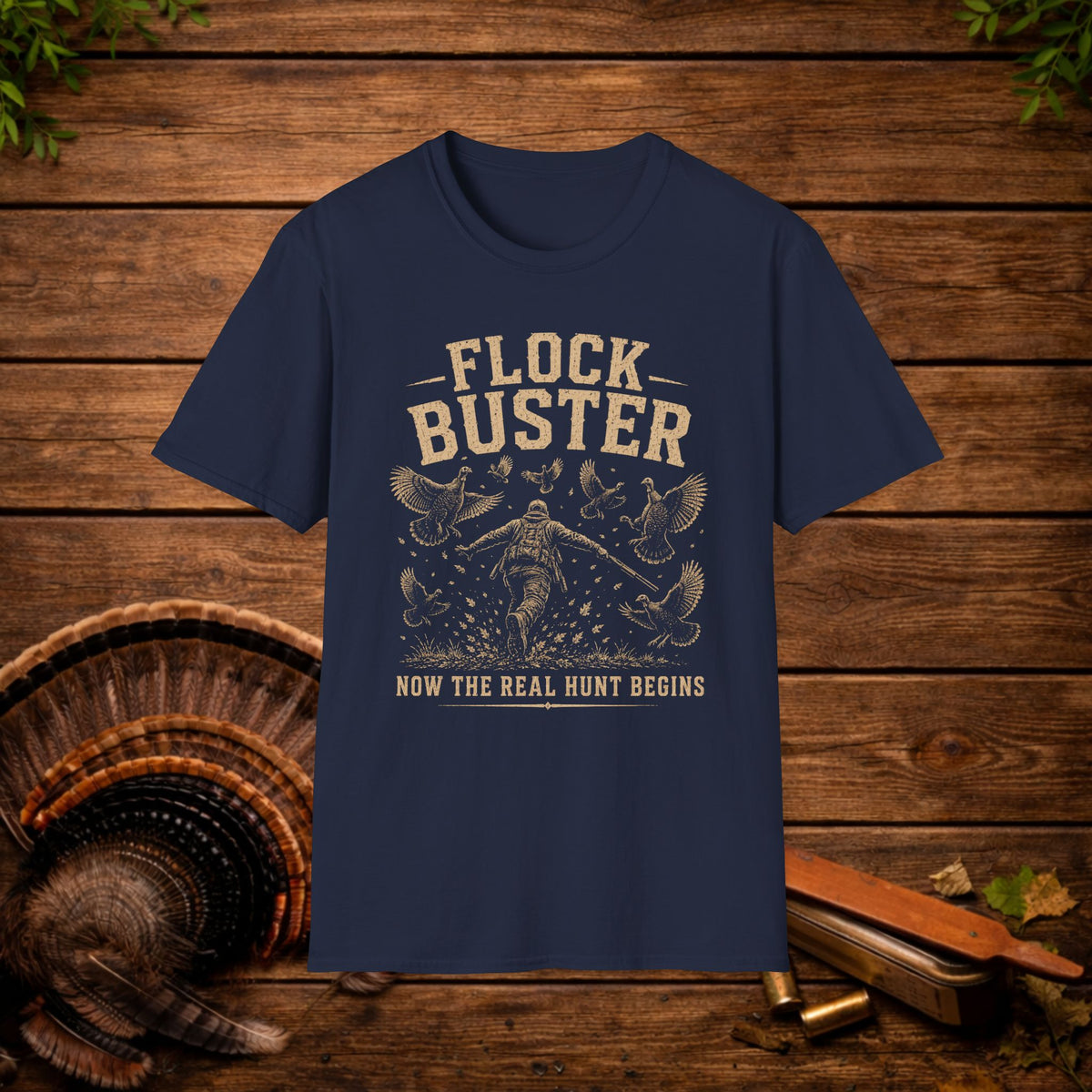 Flock Buster Hunting T-Shirt | Fall Turkey Season Tee | Wild Wonderful Wear