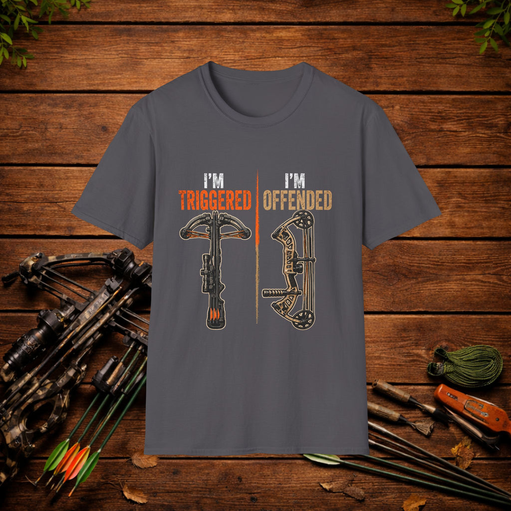 I'm Triggered, I'm Offended Crossbow T-Shirt – Funny Hunting Tee